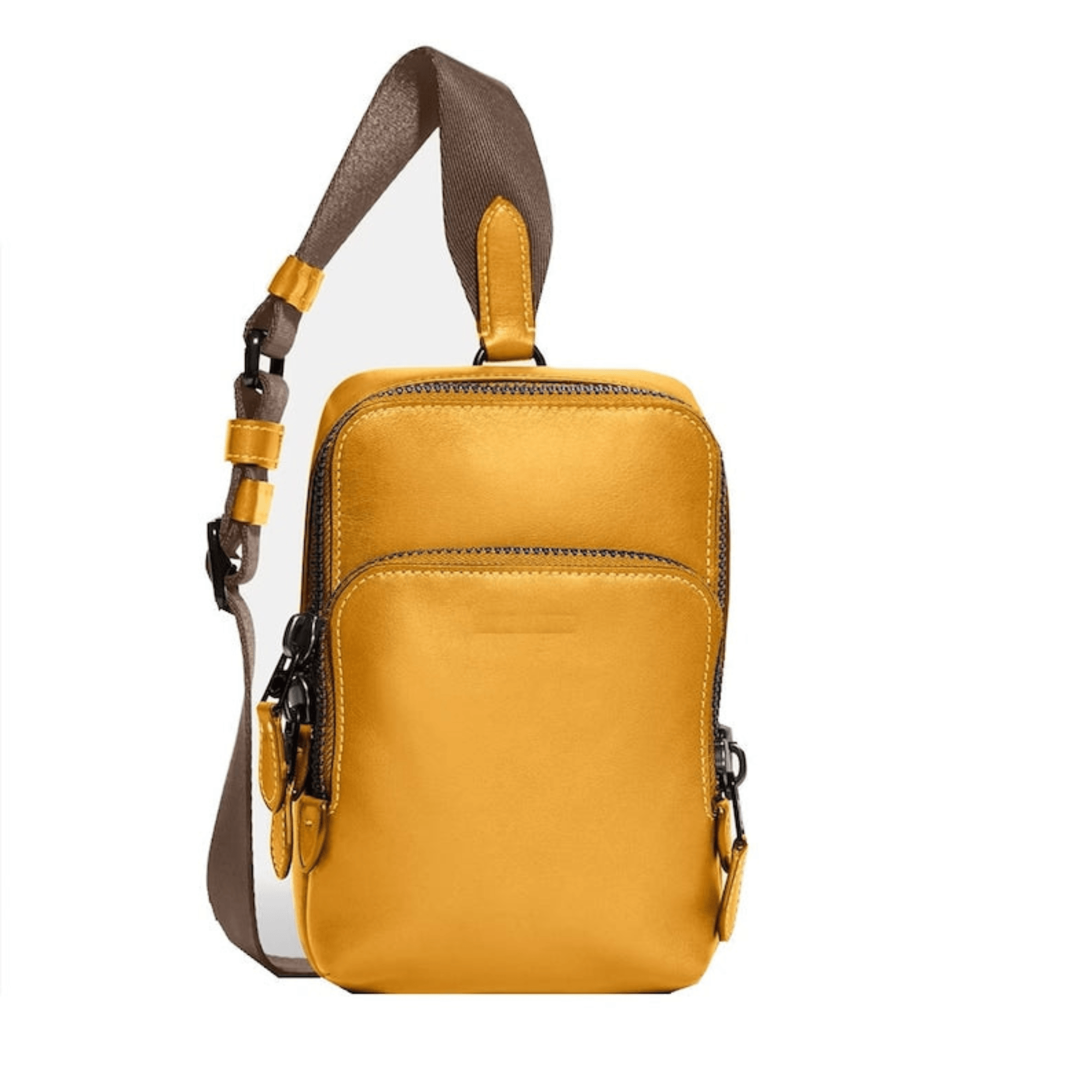 Sling crossbody bag with adjustable - Leather Shop Factory