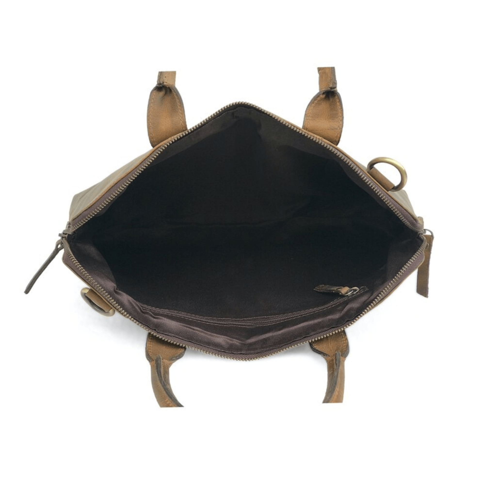 Elegant Glossy Brown Laptop Sleeve Bag - Leather Shop Factory