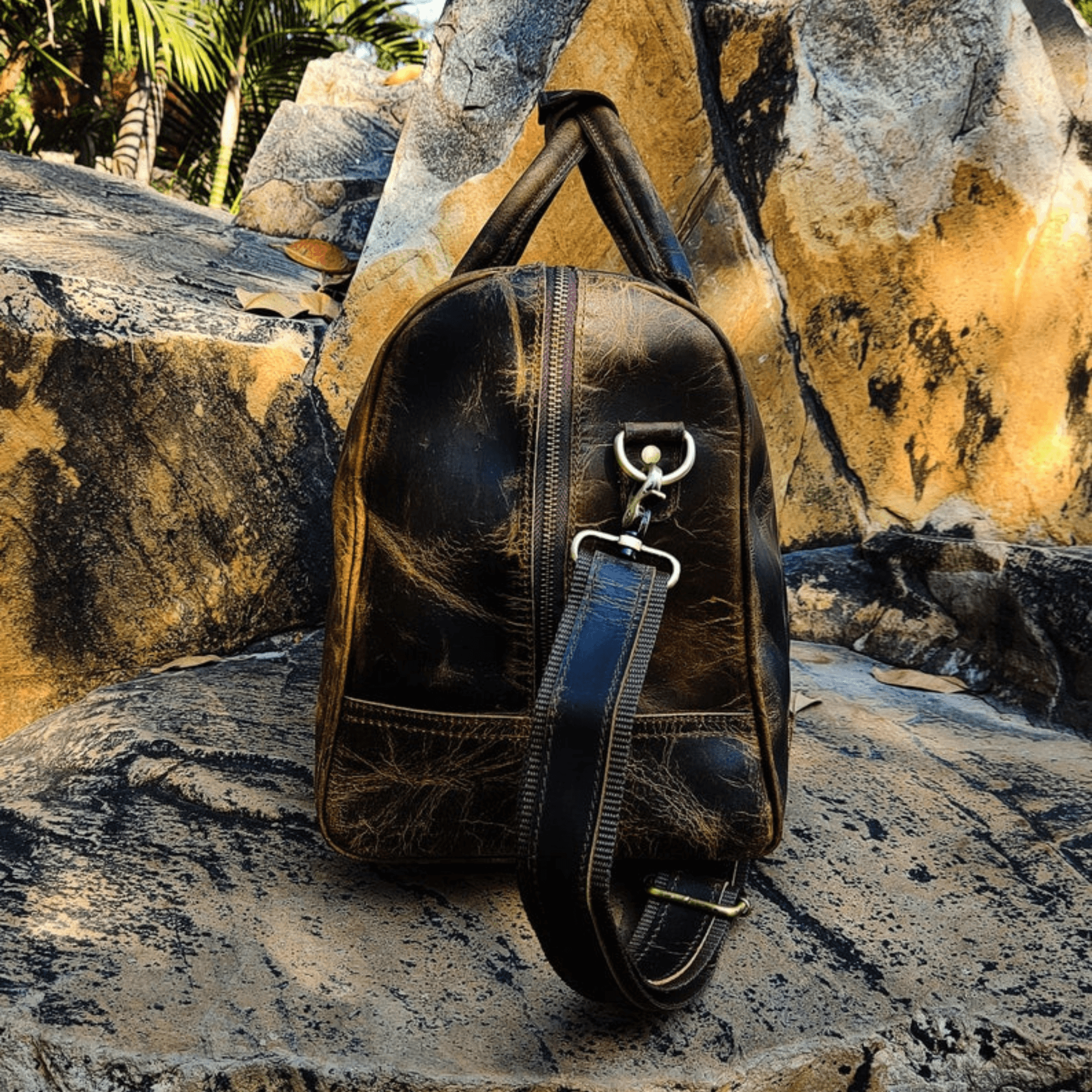 Elegant Voyager Duffle - Leather Shop Factory