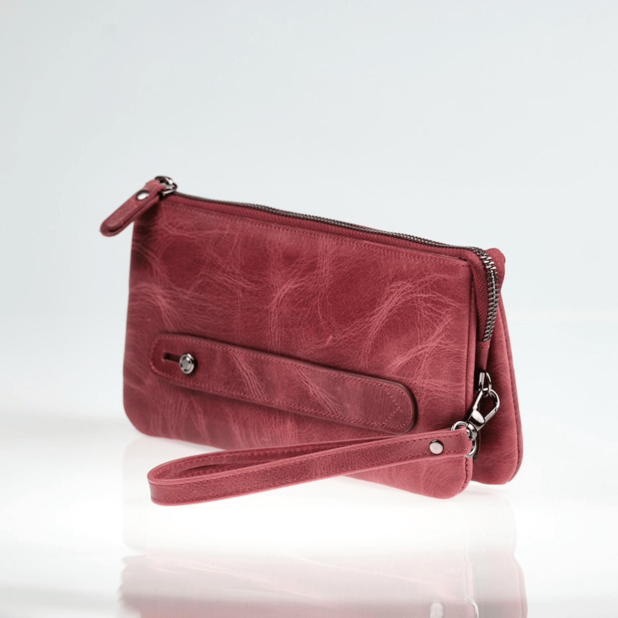 Personalized leather clutch bag for mens - Leather Shop Factory