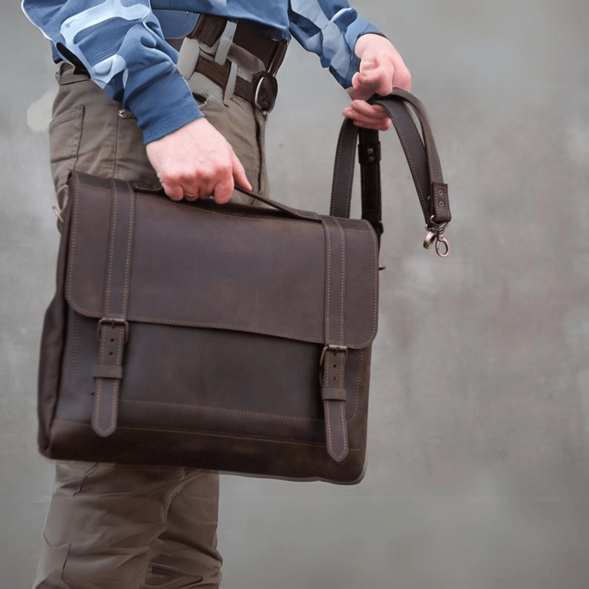 Classic Heritage Satchel - Leather Shop Factory