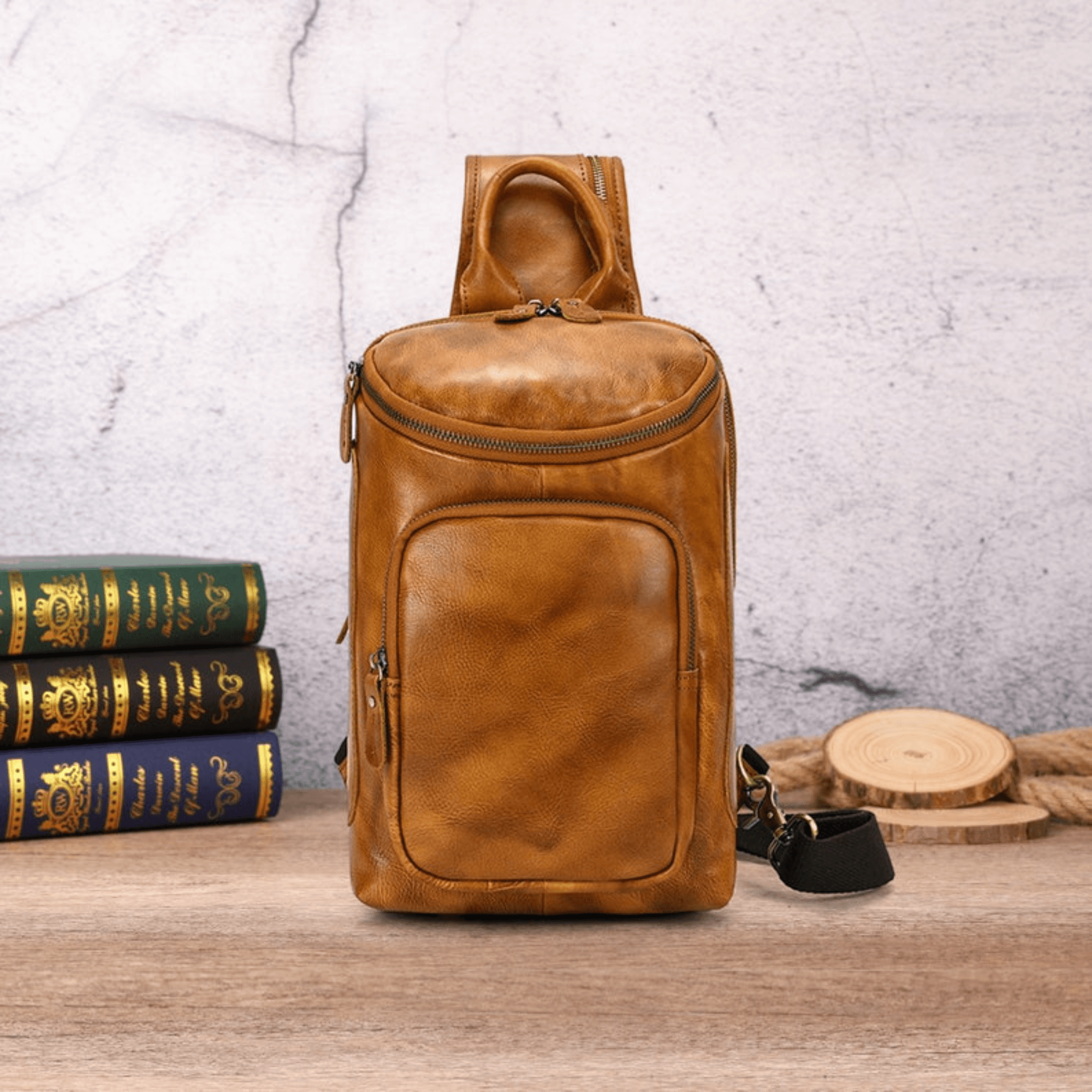 Sling bag Outdoor Travel Hiking Strap Bag Riding pack - Leather Shop Factory