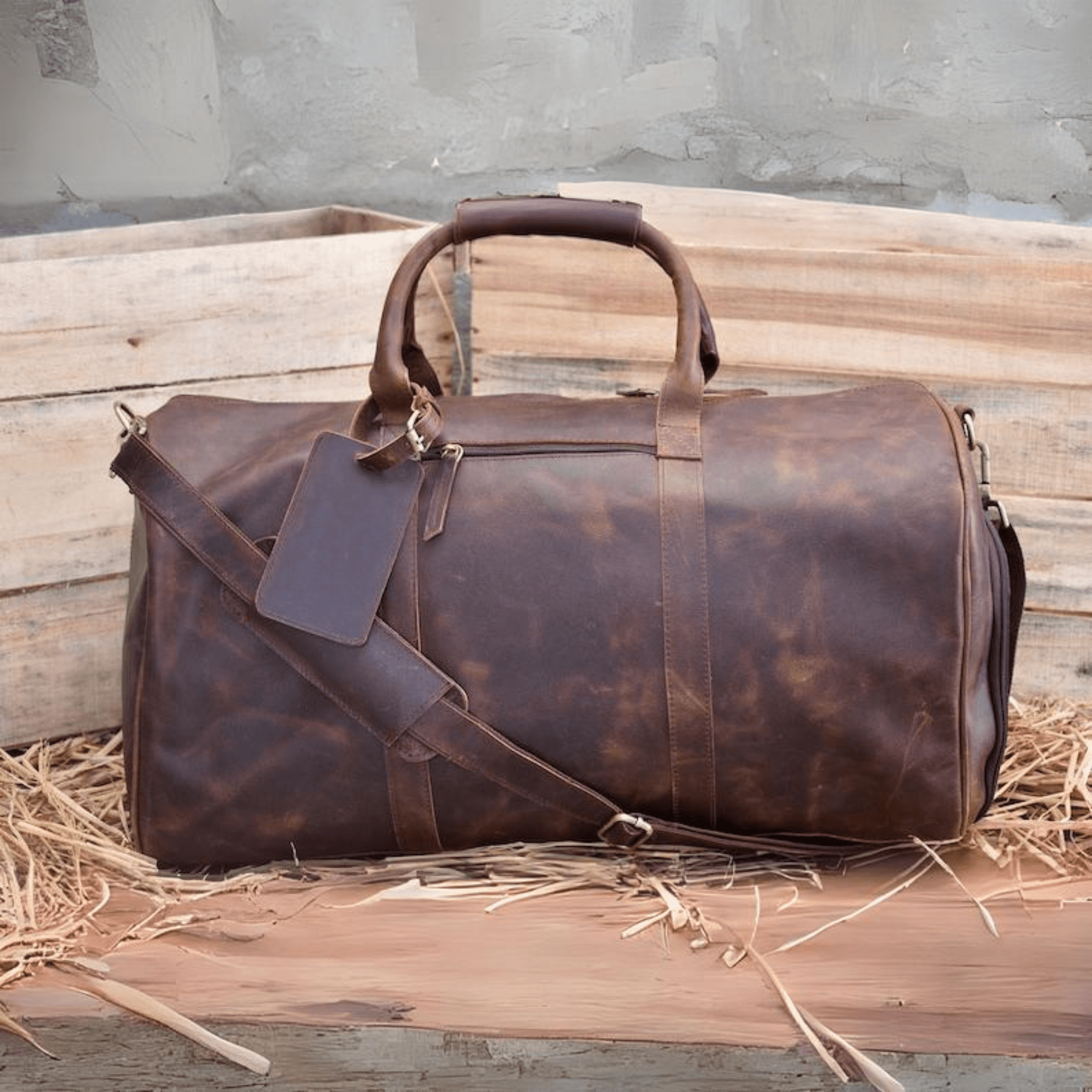 Elysian Voyager: The Ultimate Weekender Bag - Leather Shop Factory