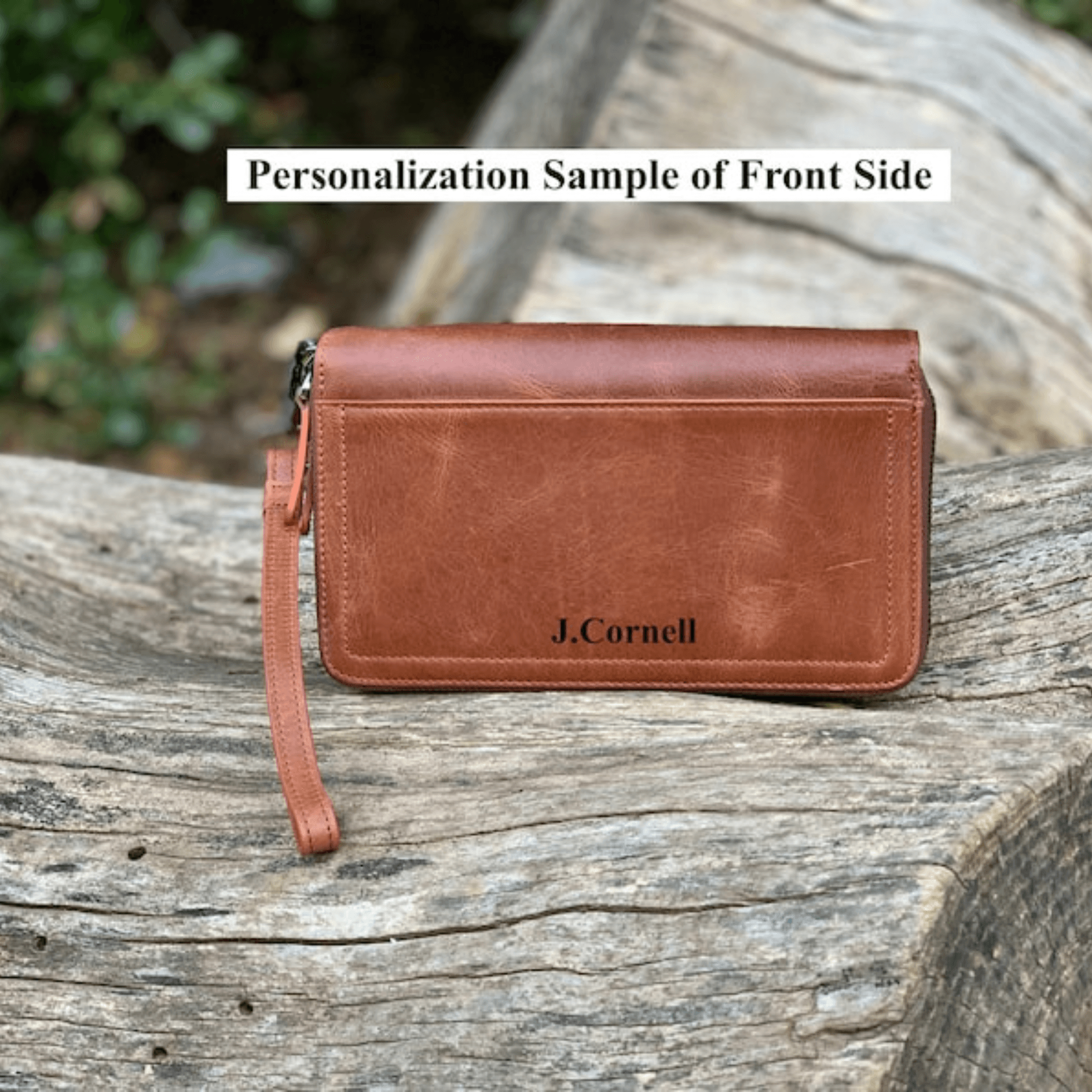 India-Made Luxury Double Zip Around Leather Wallet - Leather Shop Factory