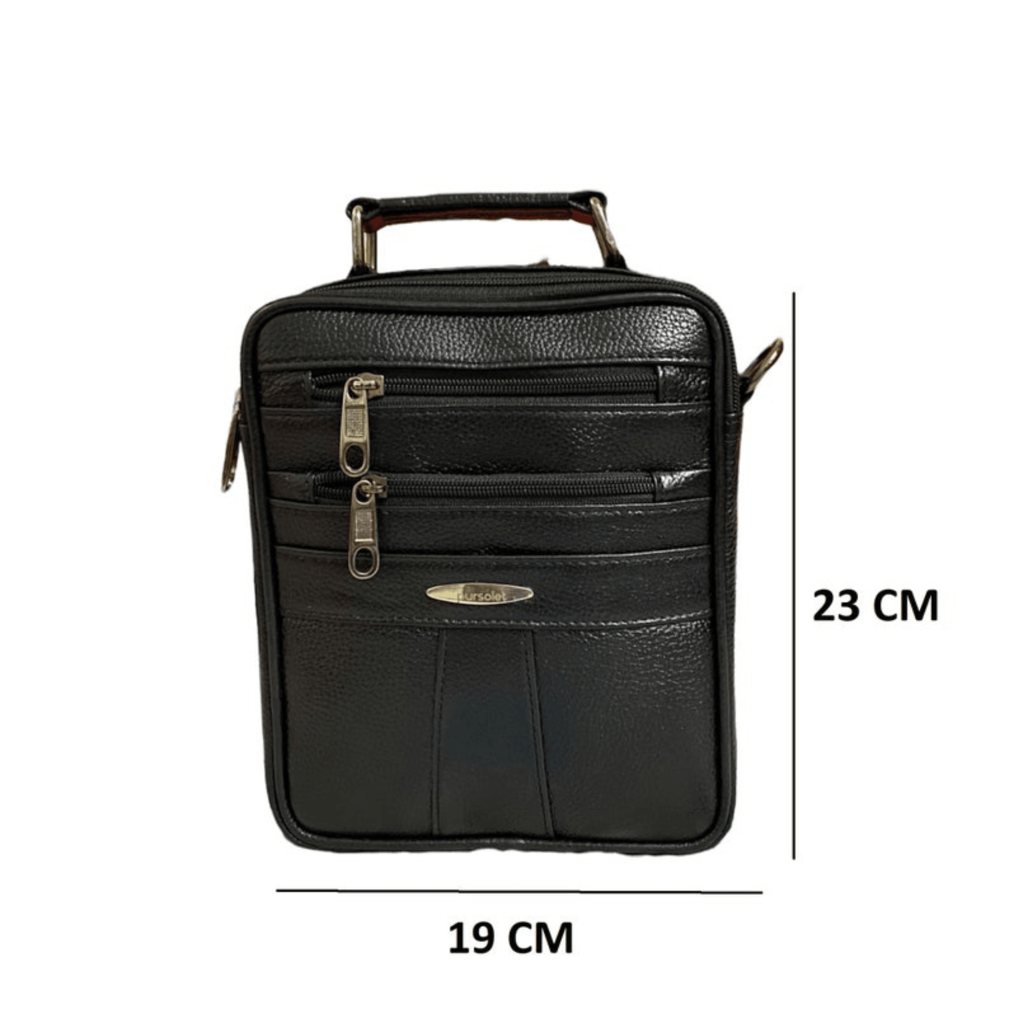 Handmade Genuine Leather Cross Body Sling Bag - Leather Shop Factory