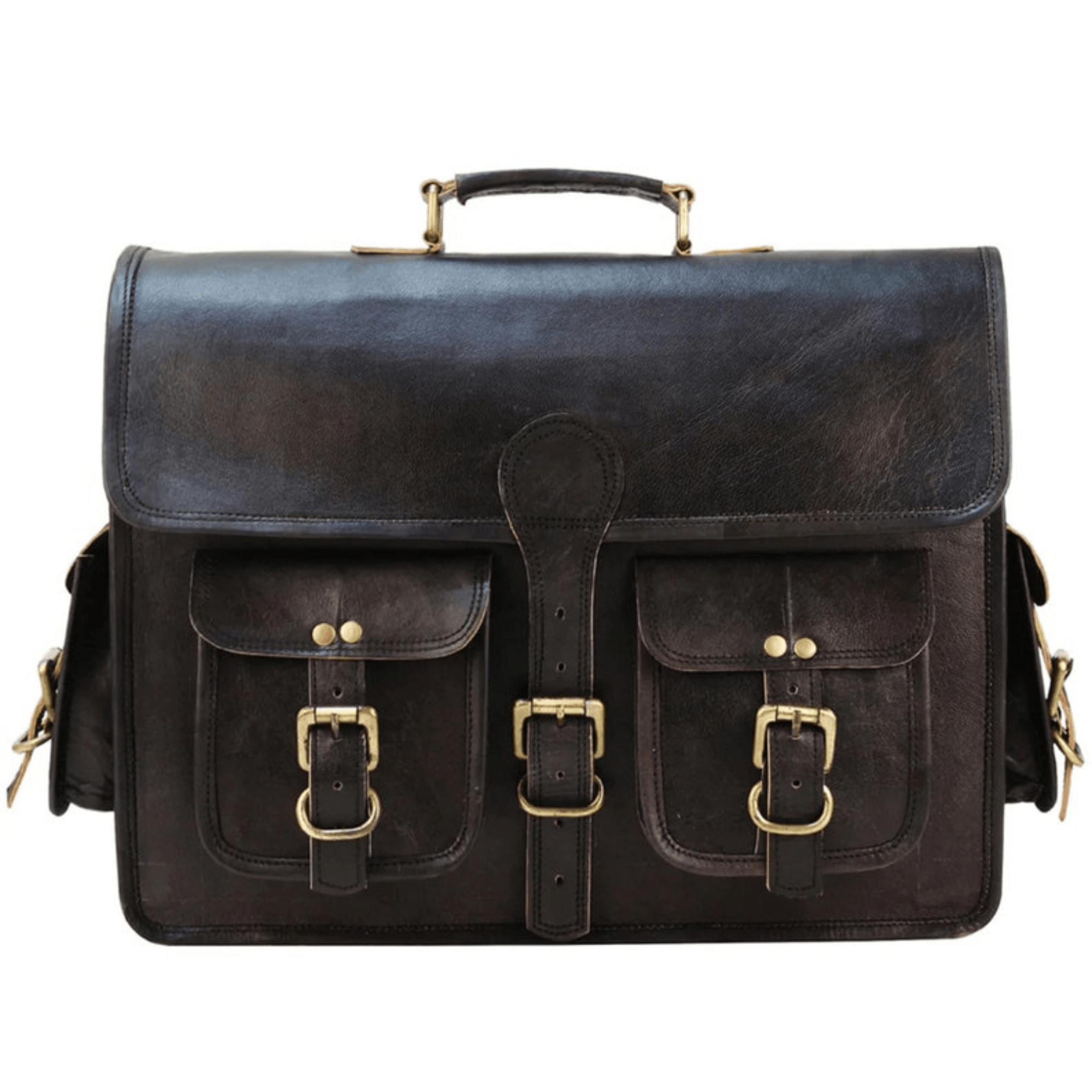 Vintage Professional Messenger Bag - Leather Shop Factory