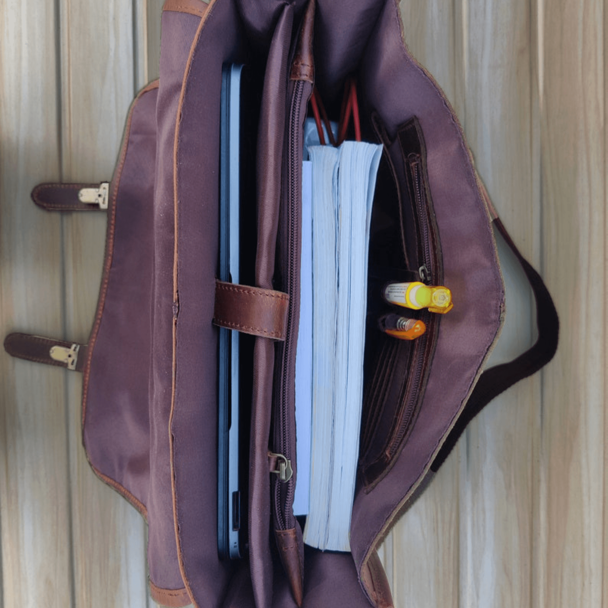 Vintage Rustic Messenger - Handcrafted in India - Leather Shop Factory