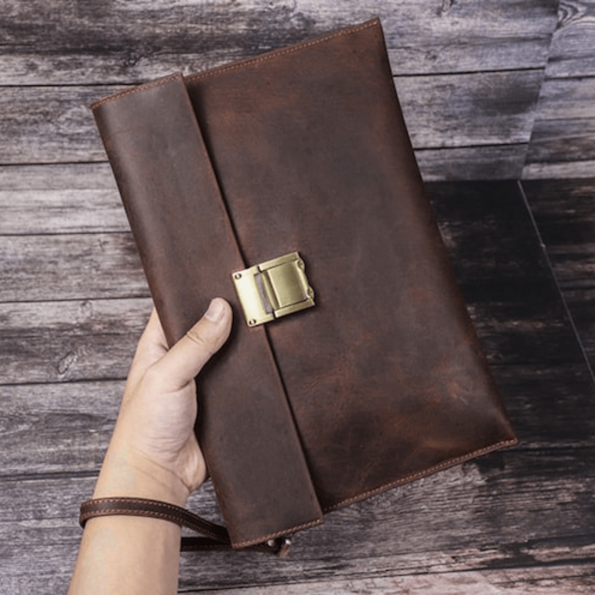 Mens leather clutches mobile phone bag - Leather Shop Factory