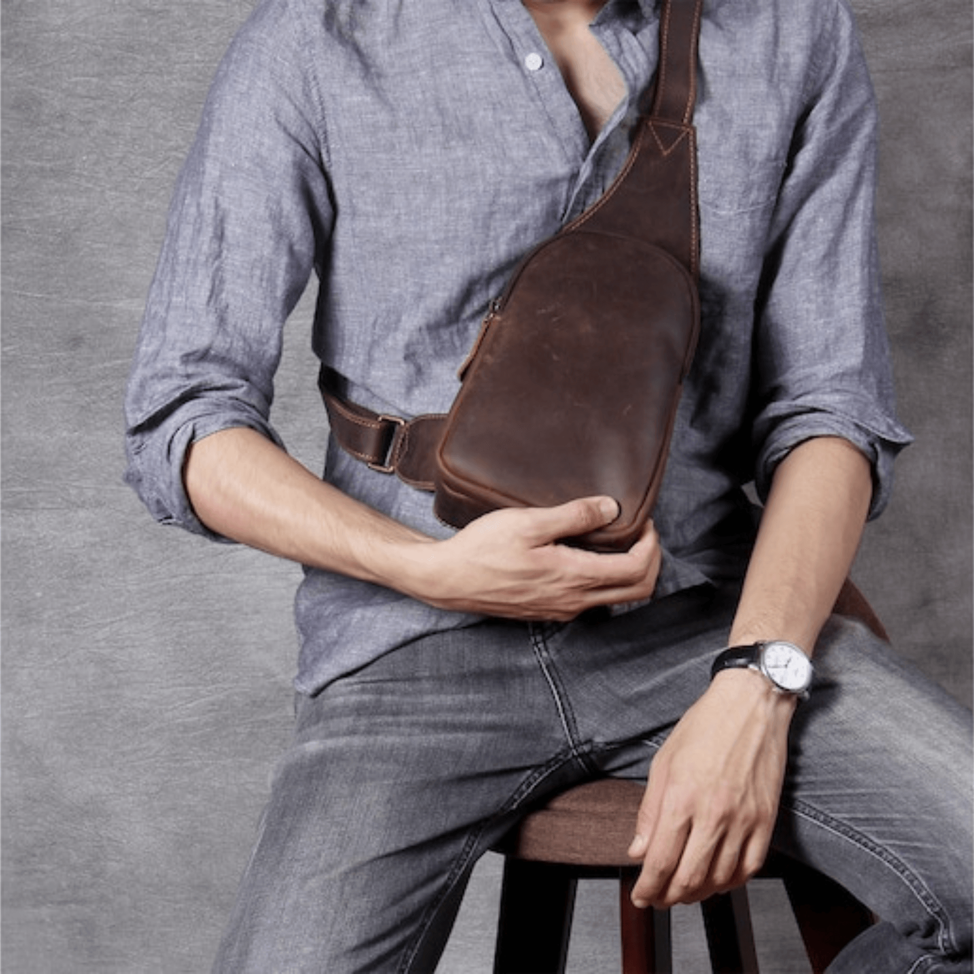 Personalized Shoulder Bag - Leather Shop Factory