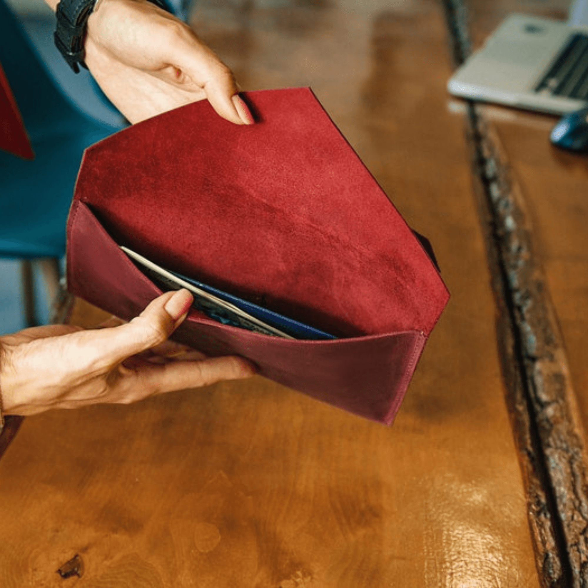 Elysian Elegance: Women's Compact Clutch Wallet - Leather Shop Factory