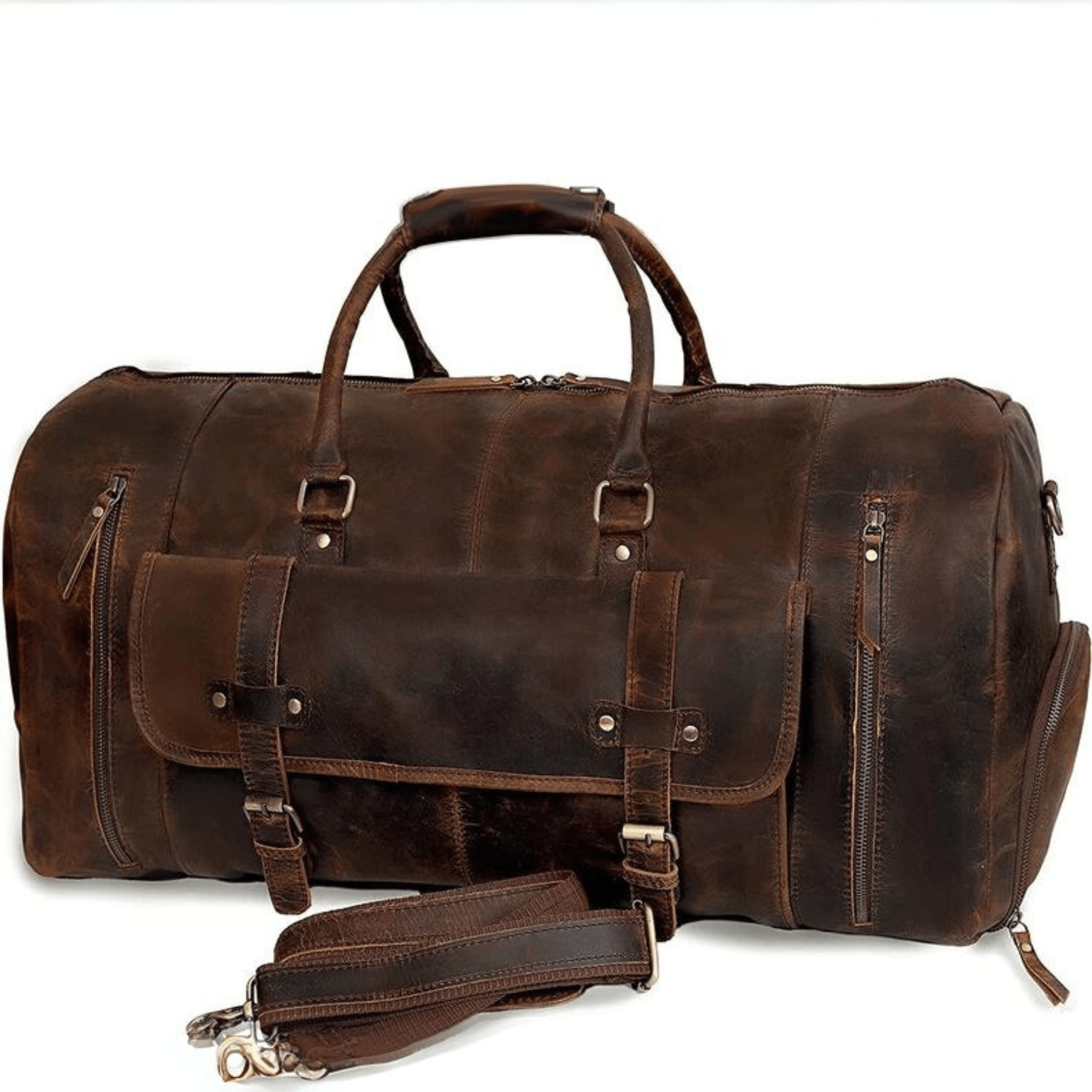 Indian Artisanal Voyager Duffel - Leather Shop Factory