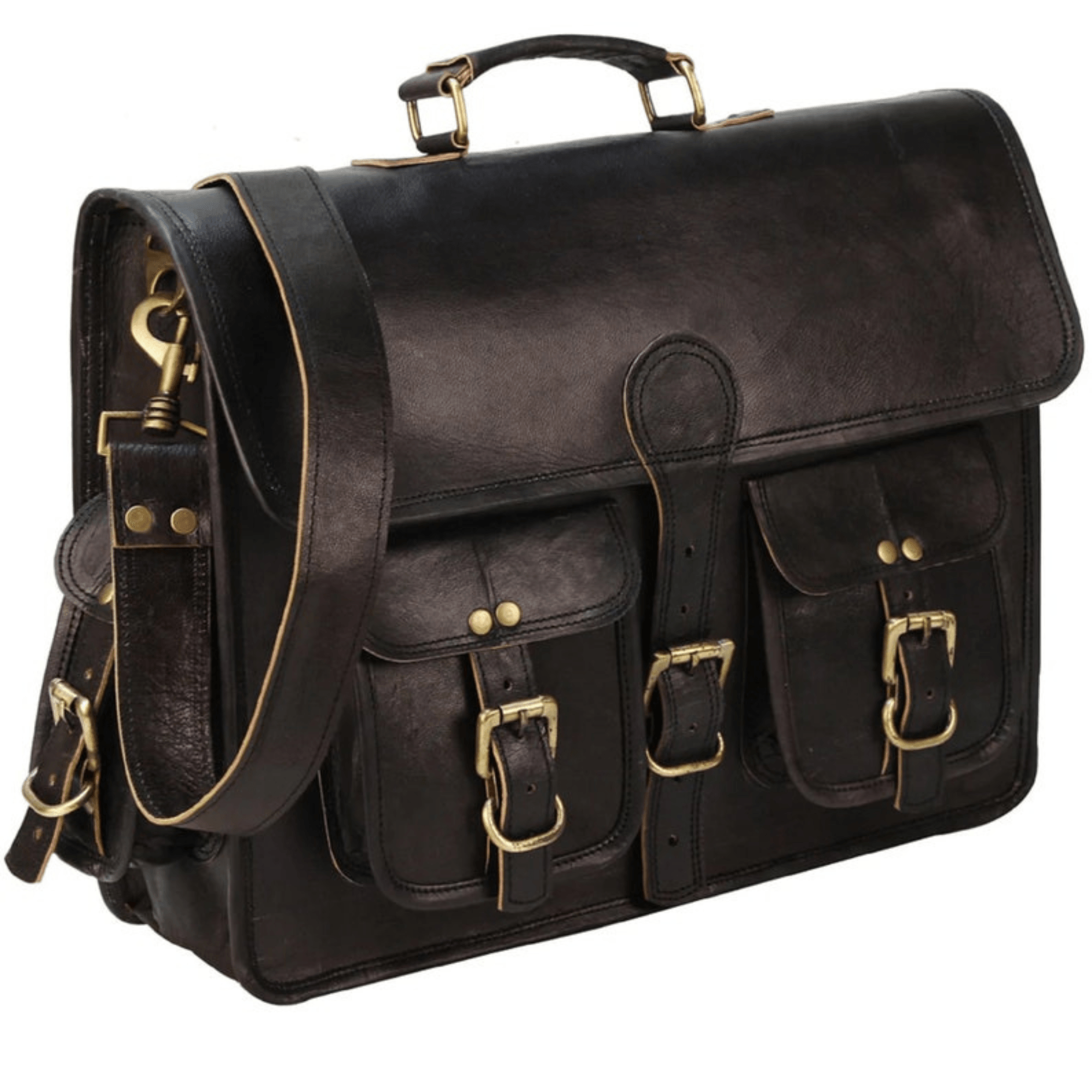 Vintage Professional Messenger Bag - Leather Shop Factory