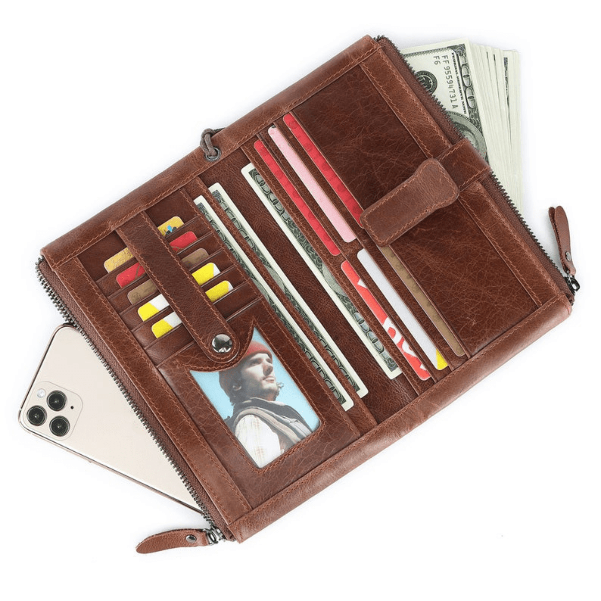 Leather Clutch Phone Case - Leather Shop Factory