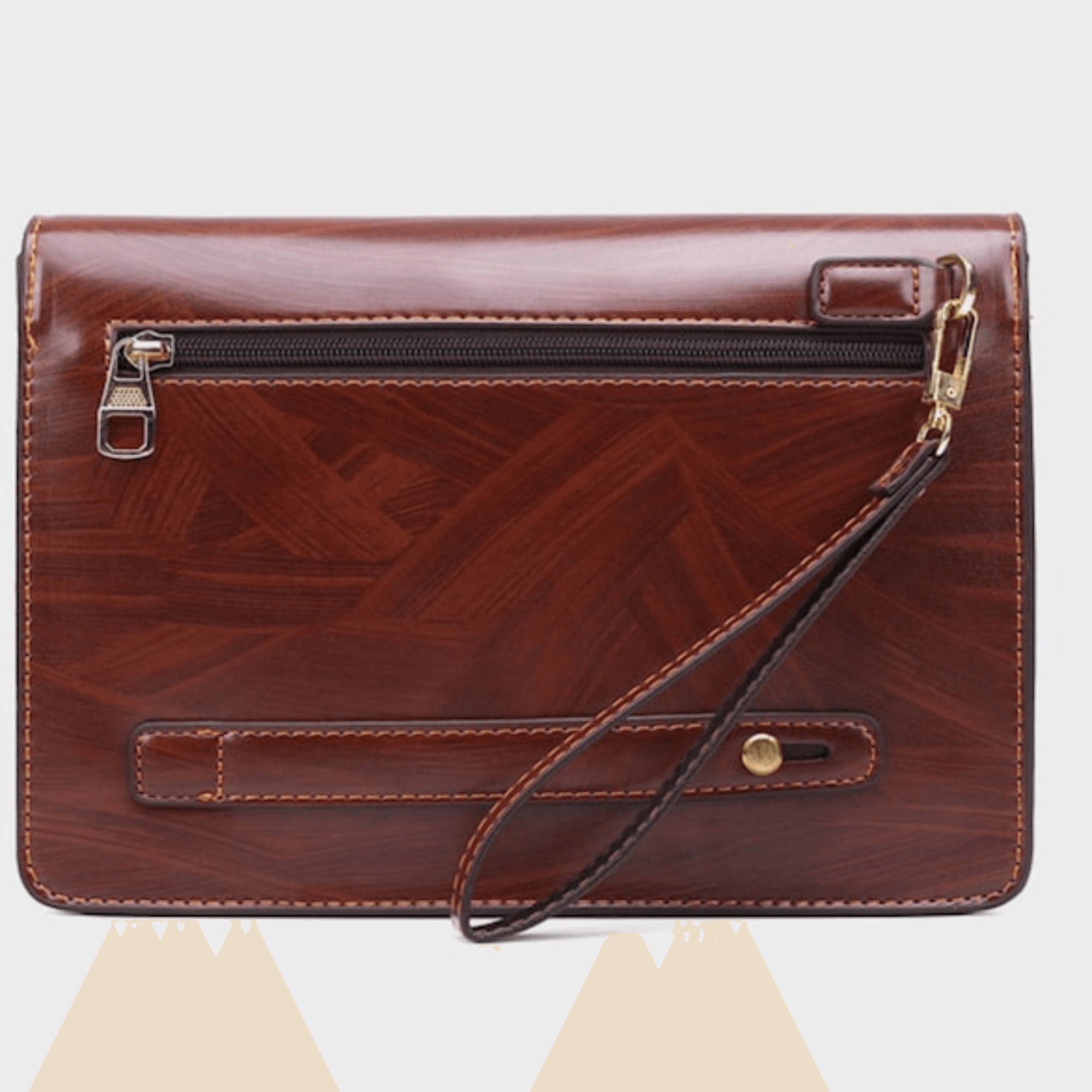 Handcrafted phone leather clutch wallet