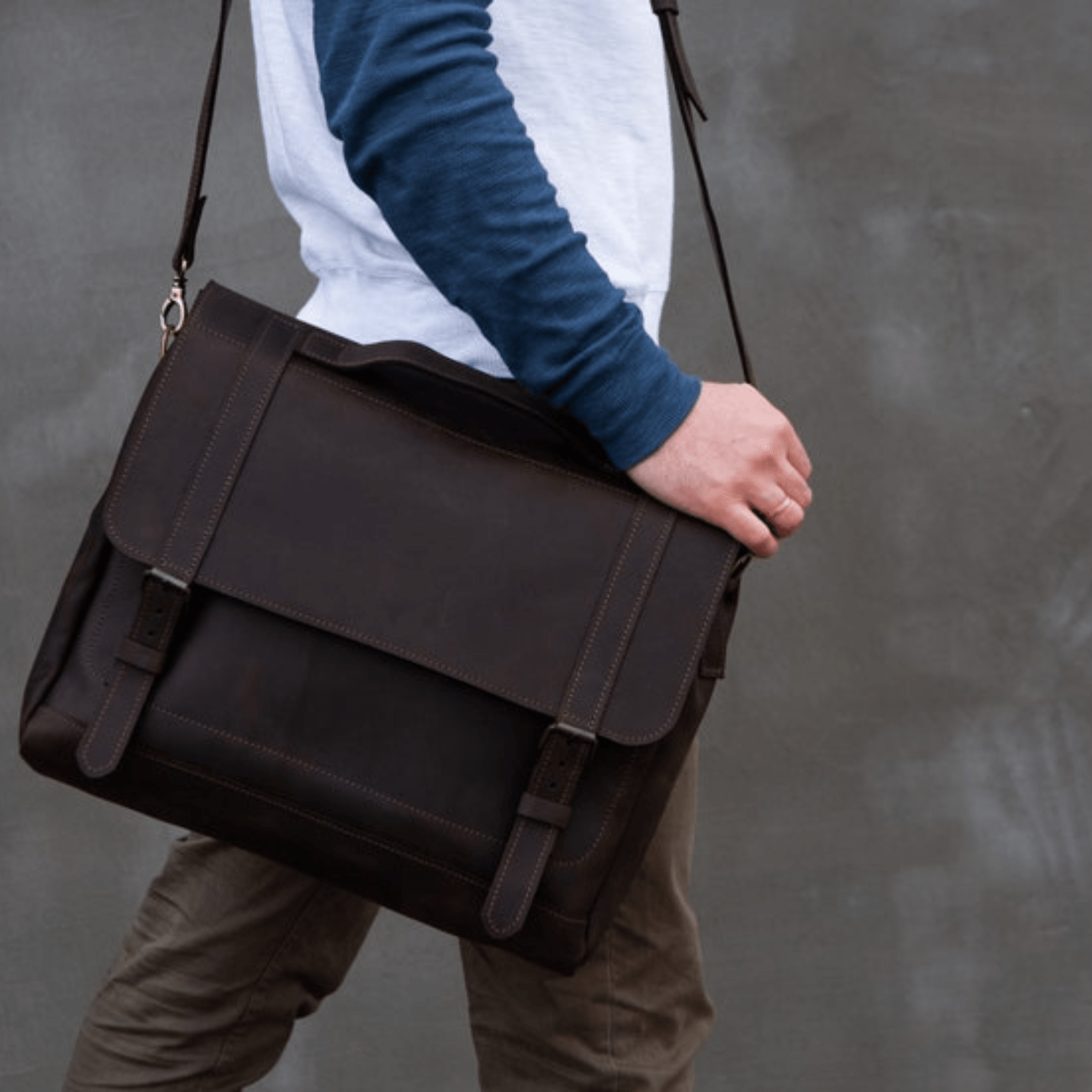 Classic Heritage Satchel - Leather Shop Factory