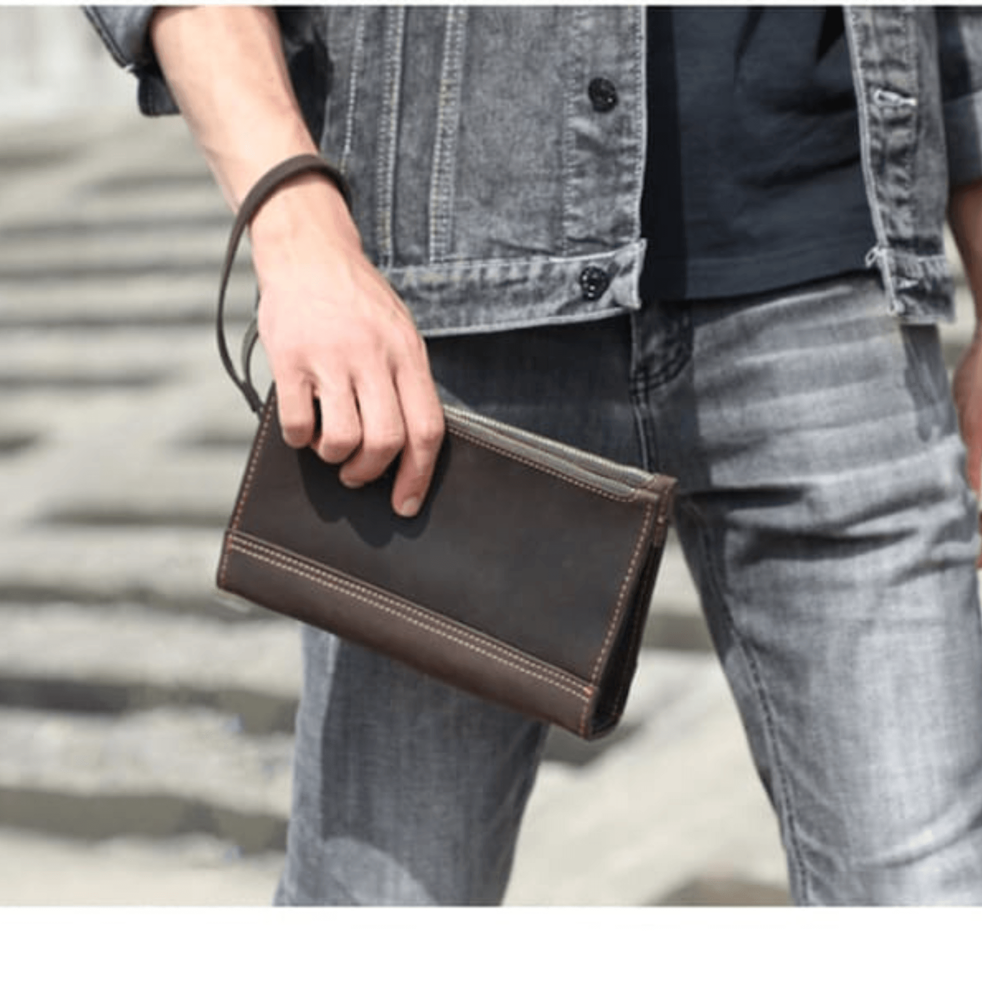 Leather phone clutch stylish - Leather Shop Factory