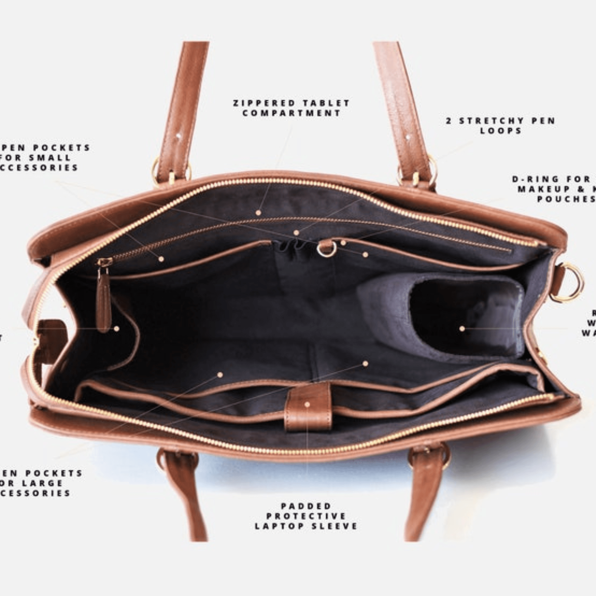 Elegant Indian Professional Woman's Laptop Bag 2.1 - Leather Shop Factory