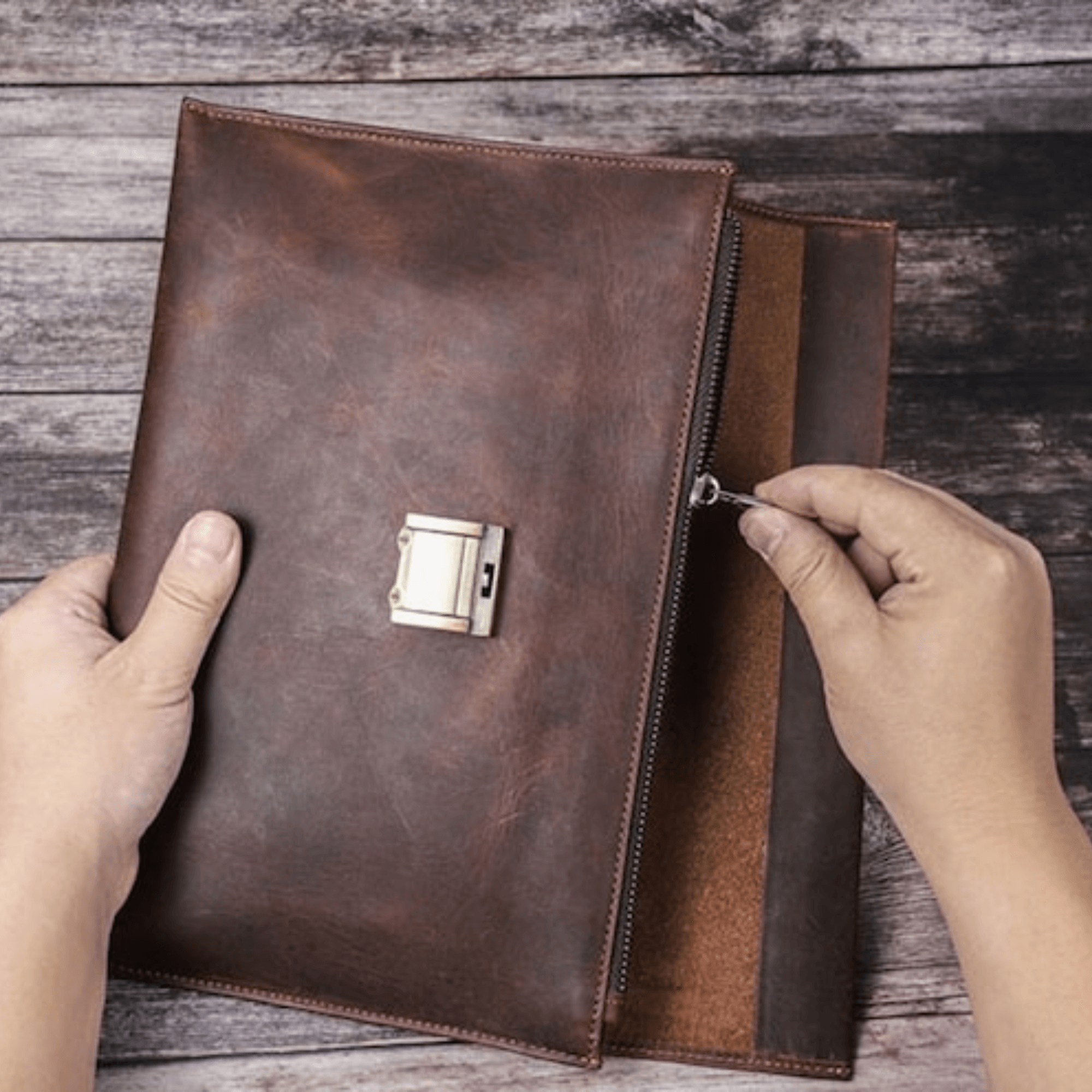 Mens leather clutches mobile phone bag - Leather Shop Factory