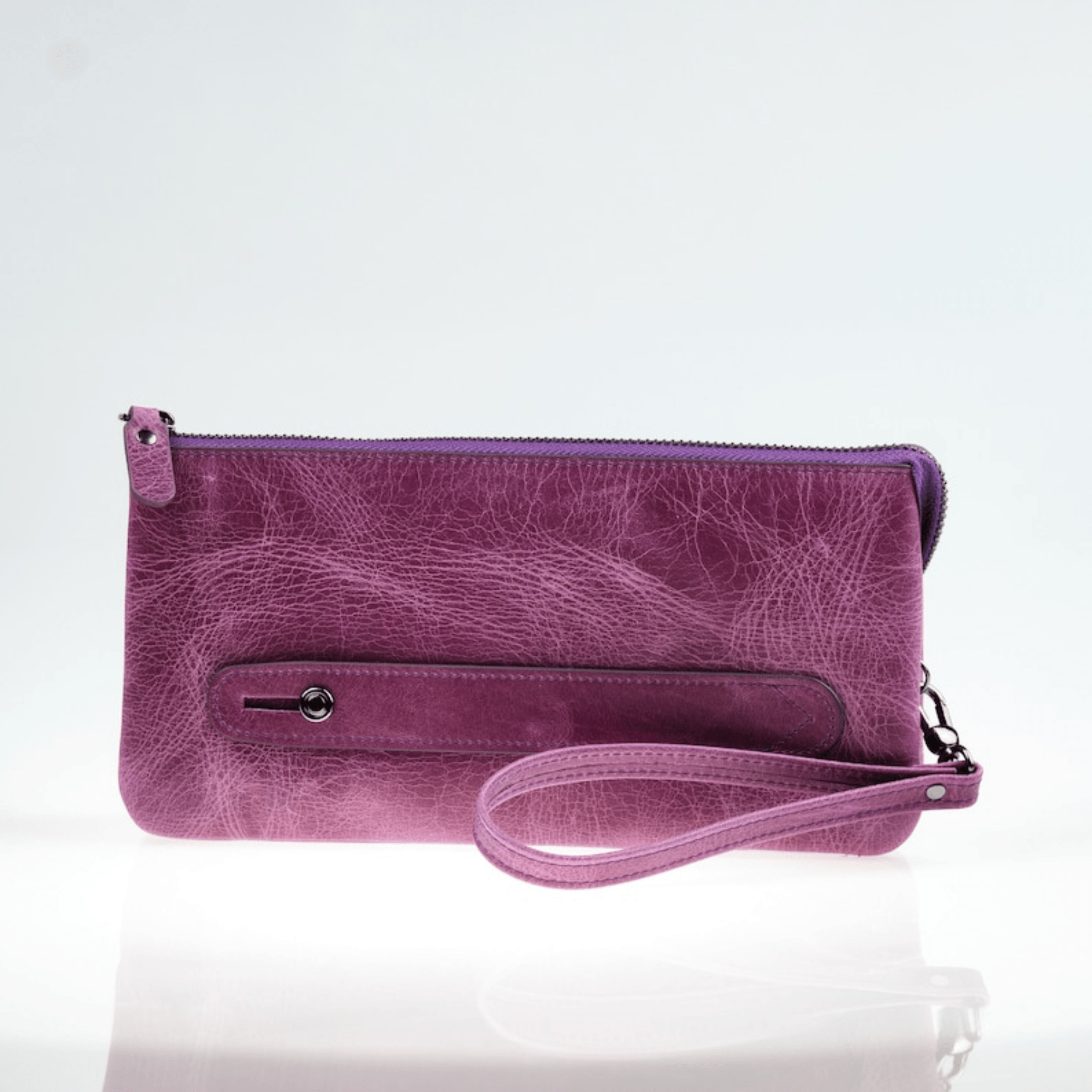 Personalized leather clutch bag for mens - Leather Shop Factory