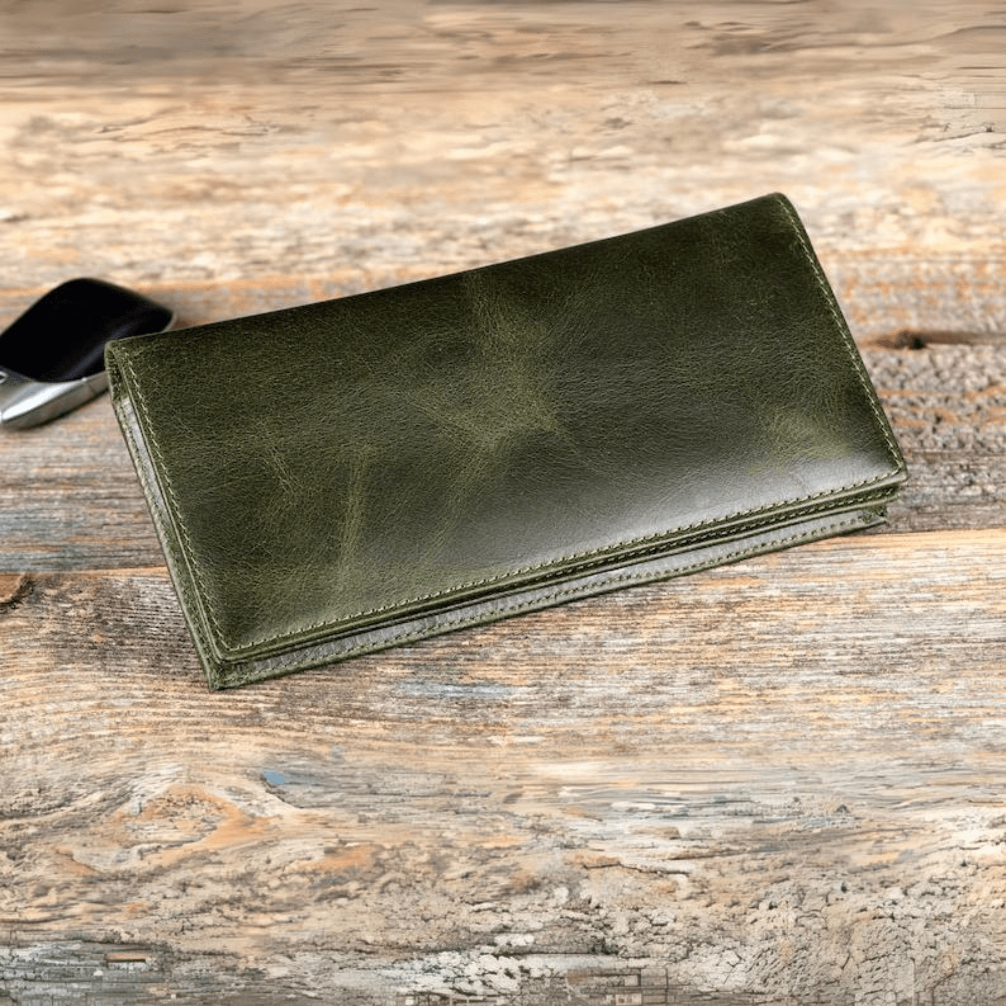Personalized Leather Clutch Wallet - Leather Shop Factory