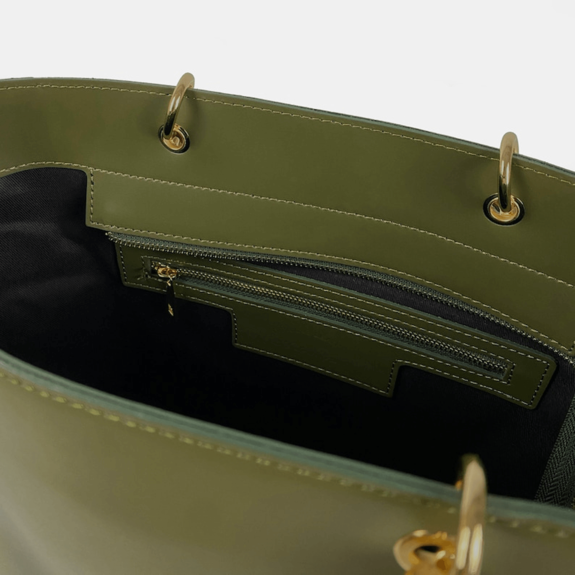 Bamboo Handle Bag - Leather Shop Factory