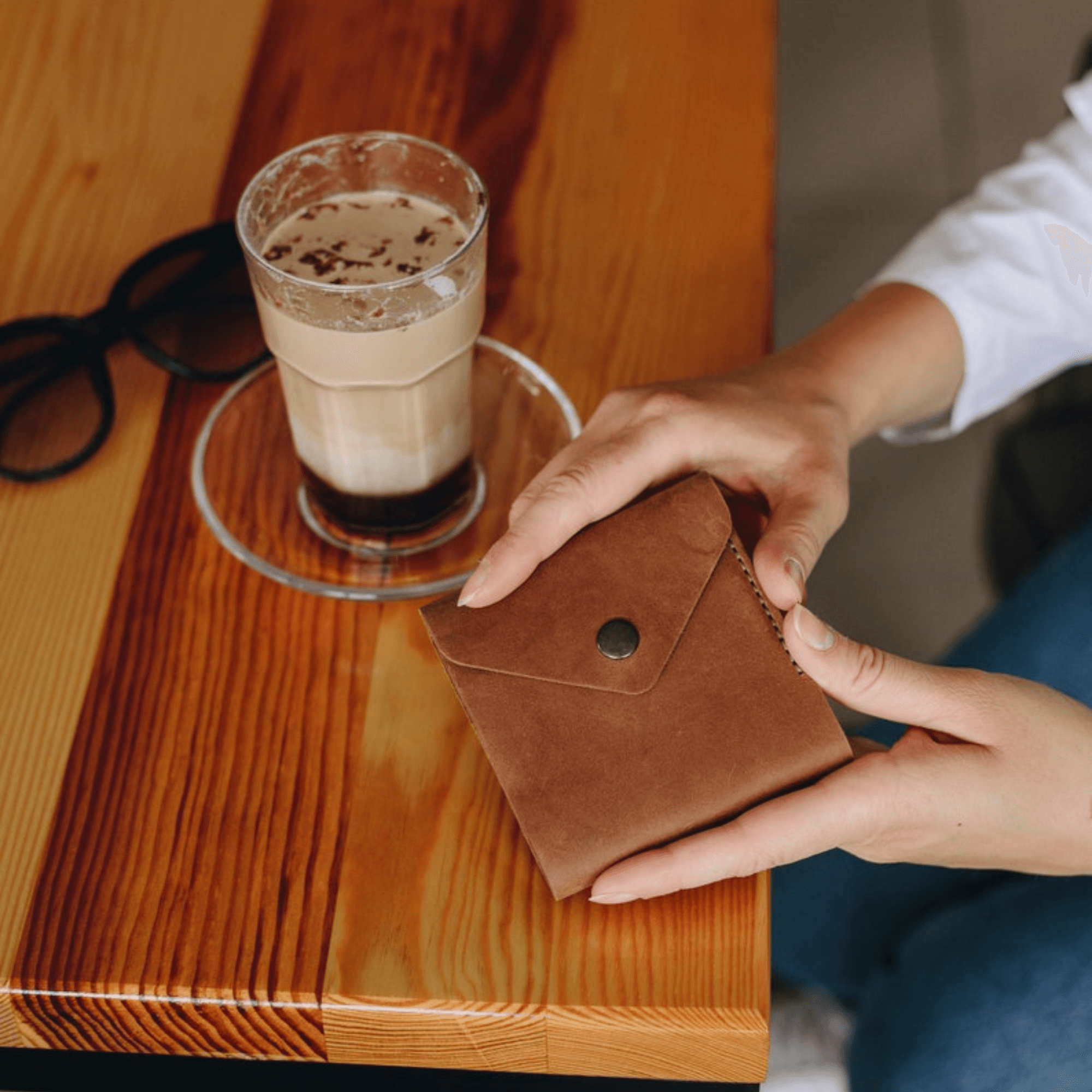 Cash Envelope Leather Wallet - Leather Shop Factory