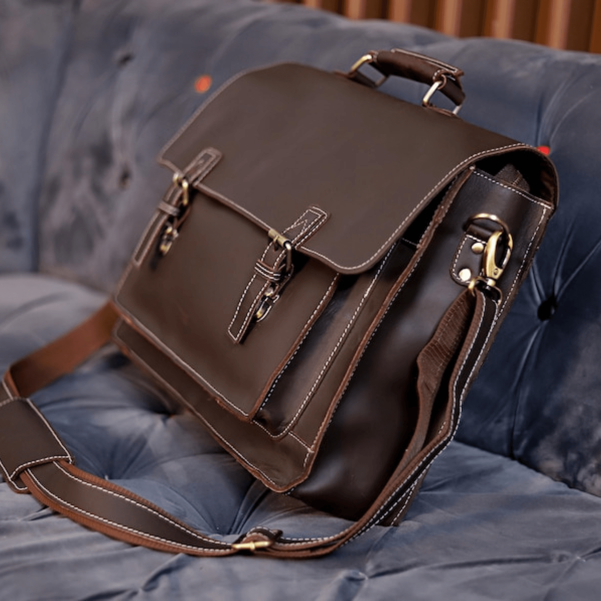 Indian Heritage Briefcase - Leather Shop Factory
