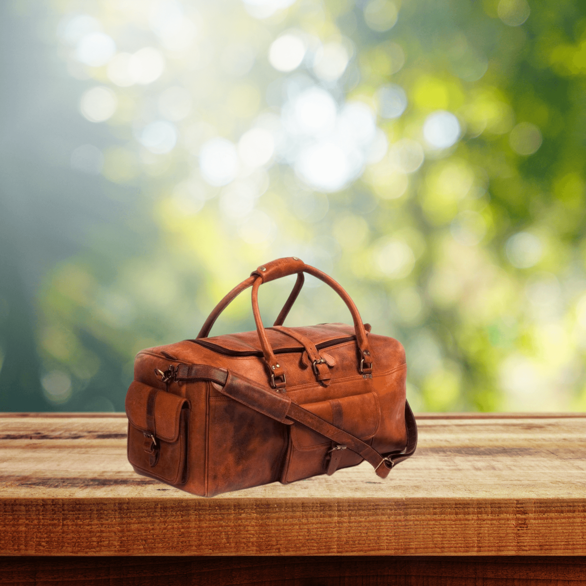 Indian Heritage Traveler's Duffle - Leather Shop Factory
