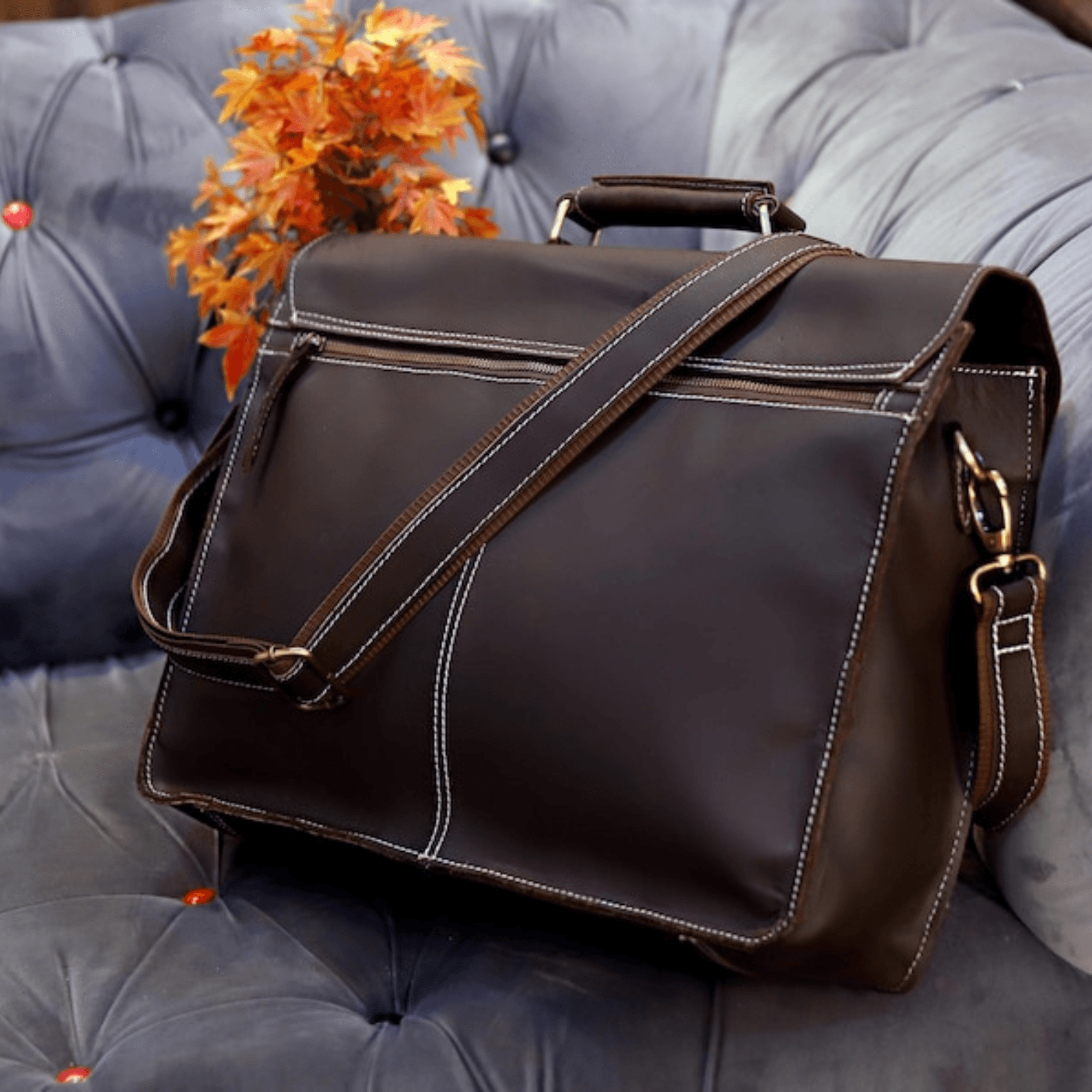 Indian Heritage Briefcase - Leather Shop Factory