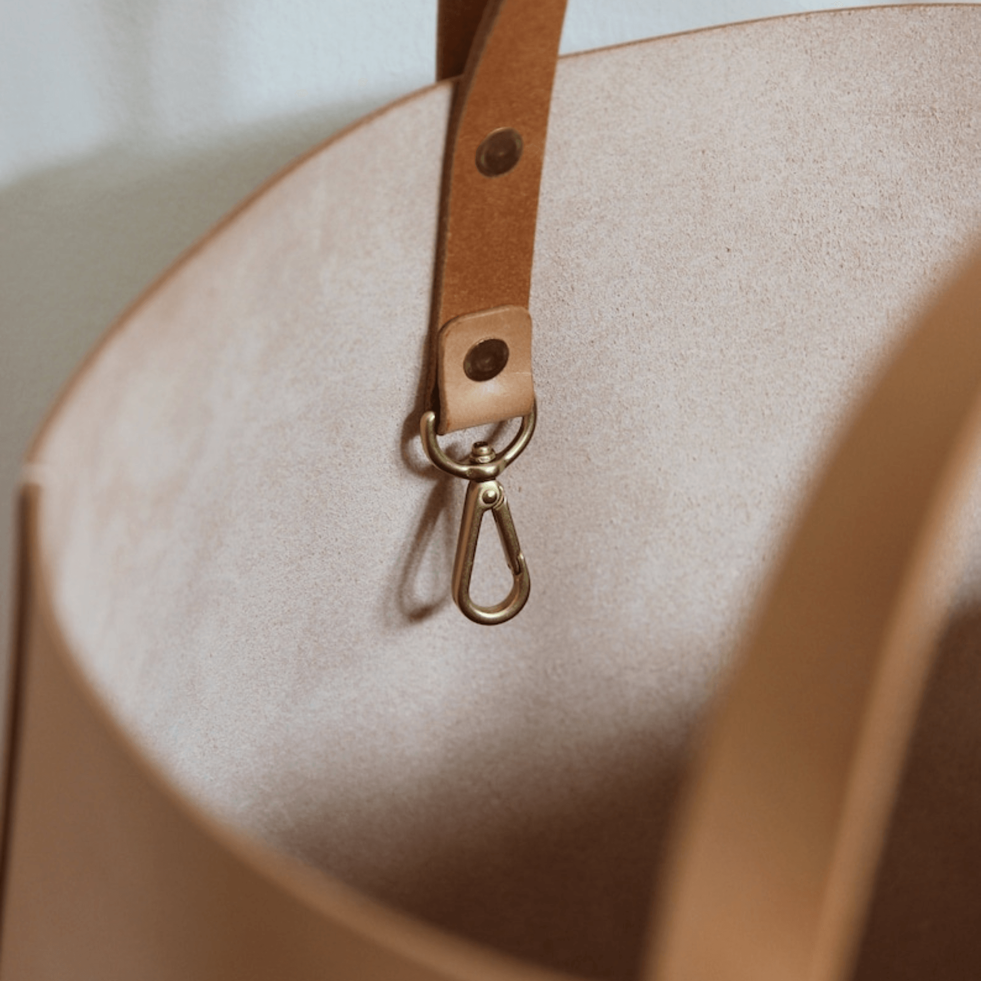 Leather shopper natural - Leather Shop Factory