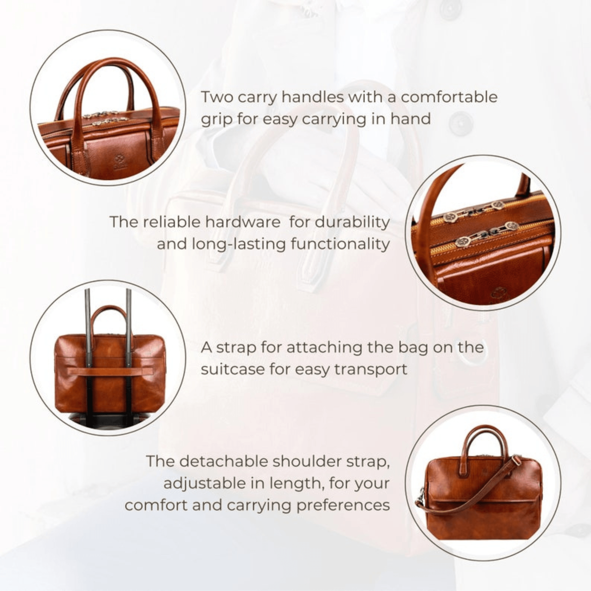 Indian Grandeur Travel Briefcase - Leather Shop Factory