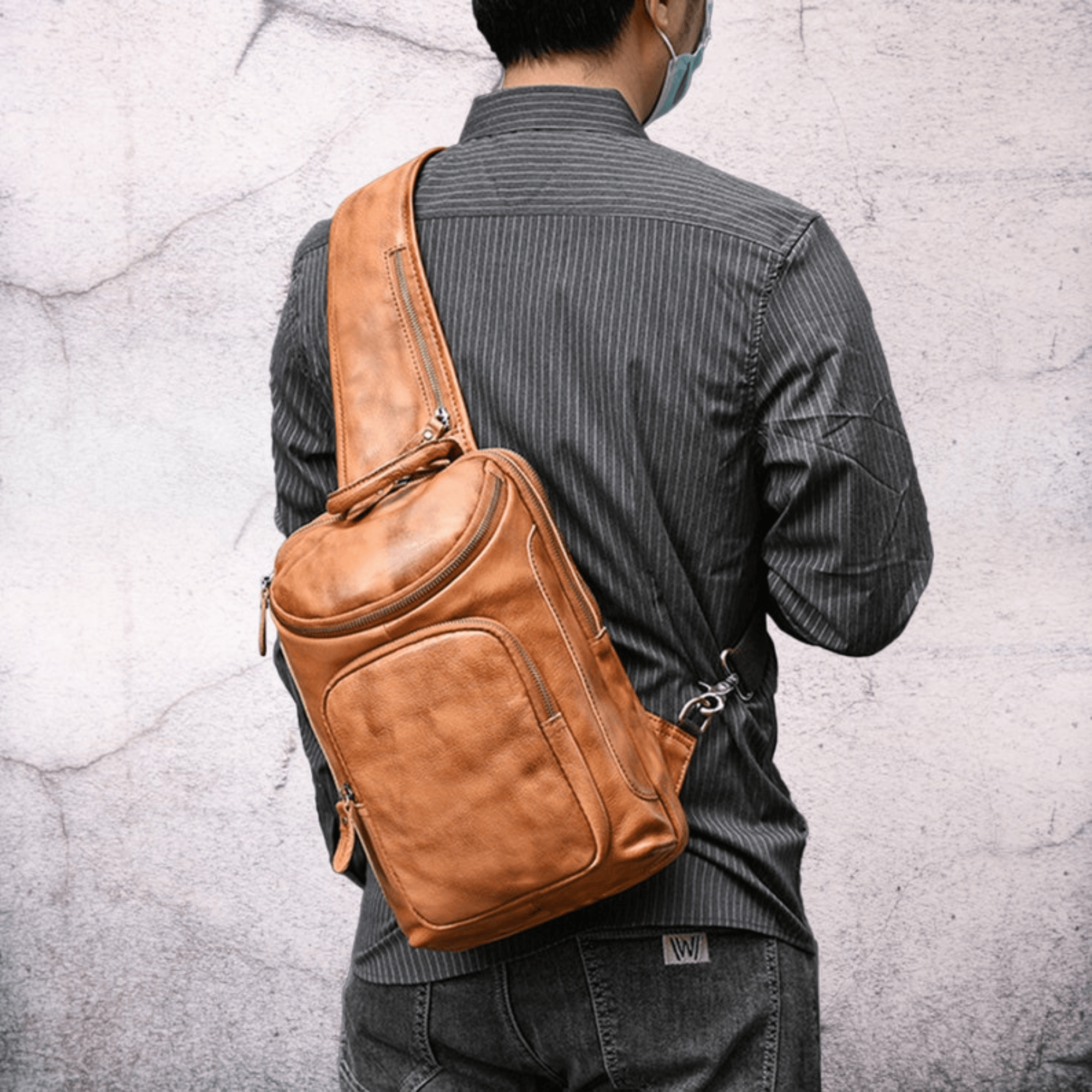 Sling bag Outdoor Travel Hiking Strap Bag Riding pack - Leather Shop Factory