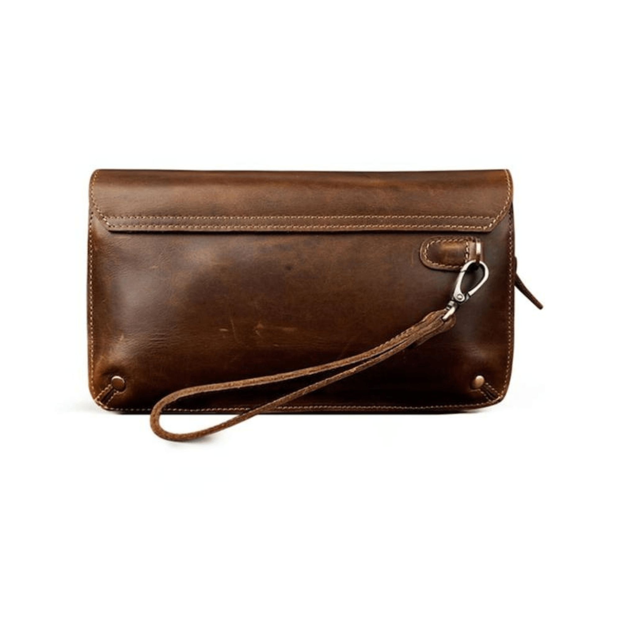 Men's Leather Phone Clutch Wallet - Leather Shop Factory