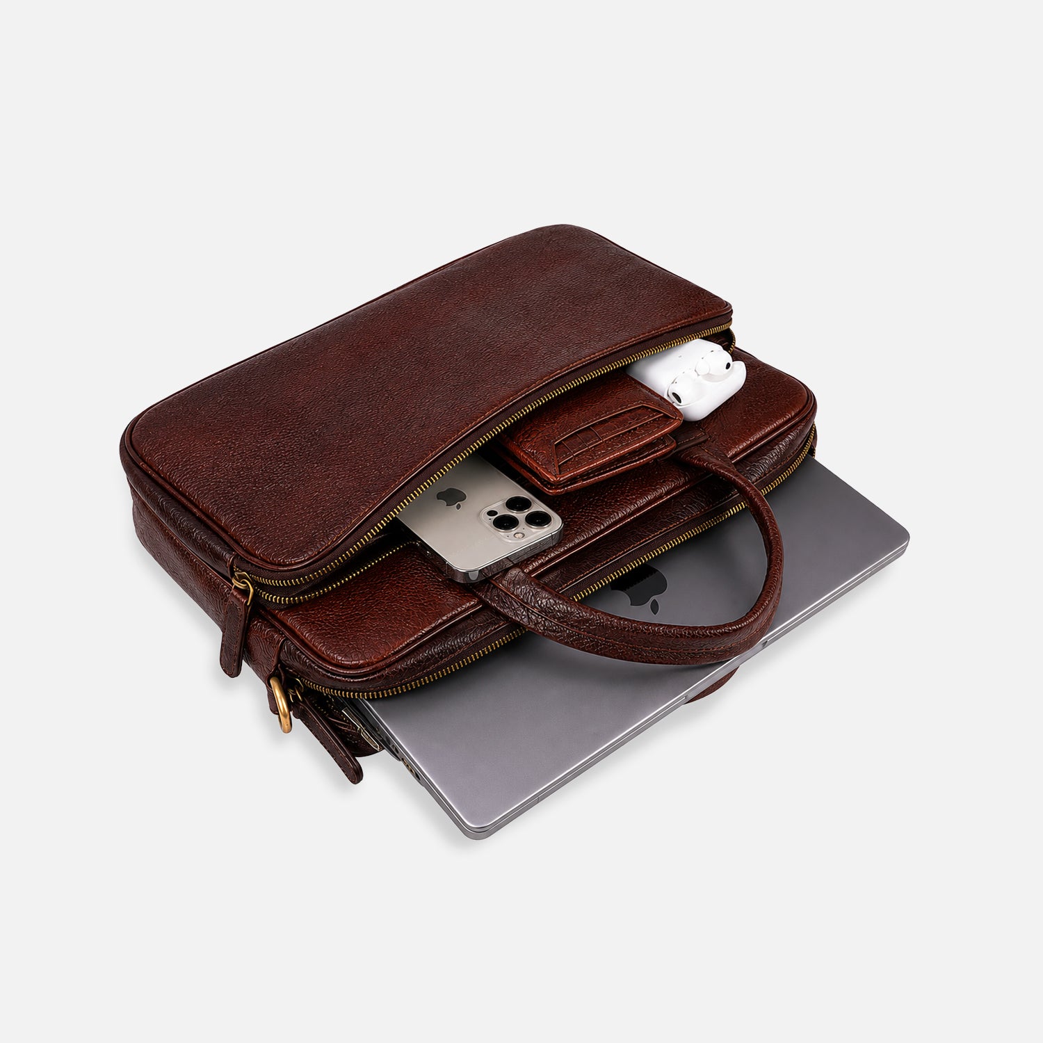 Mac Vault LAPTOP BAG — BROWN