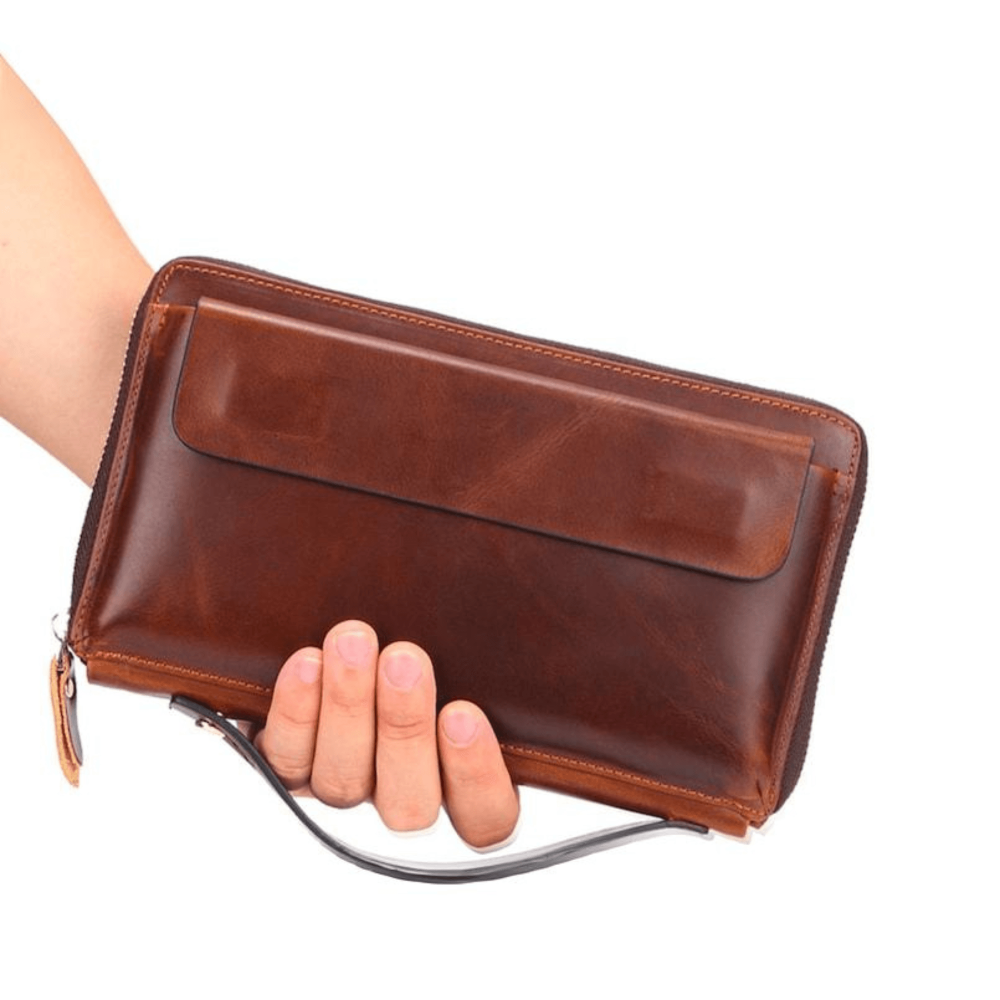 Clutch Bag Vintage Leather Purse - Leather Shop Factory