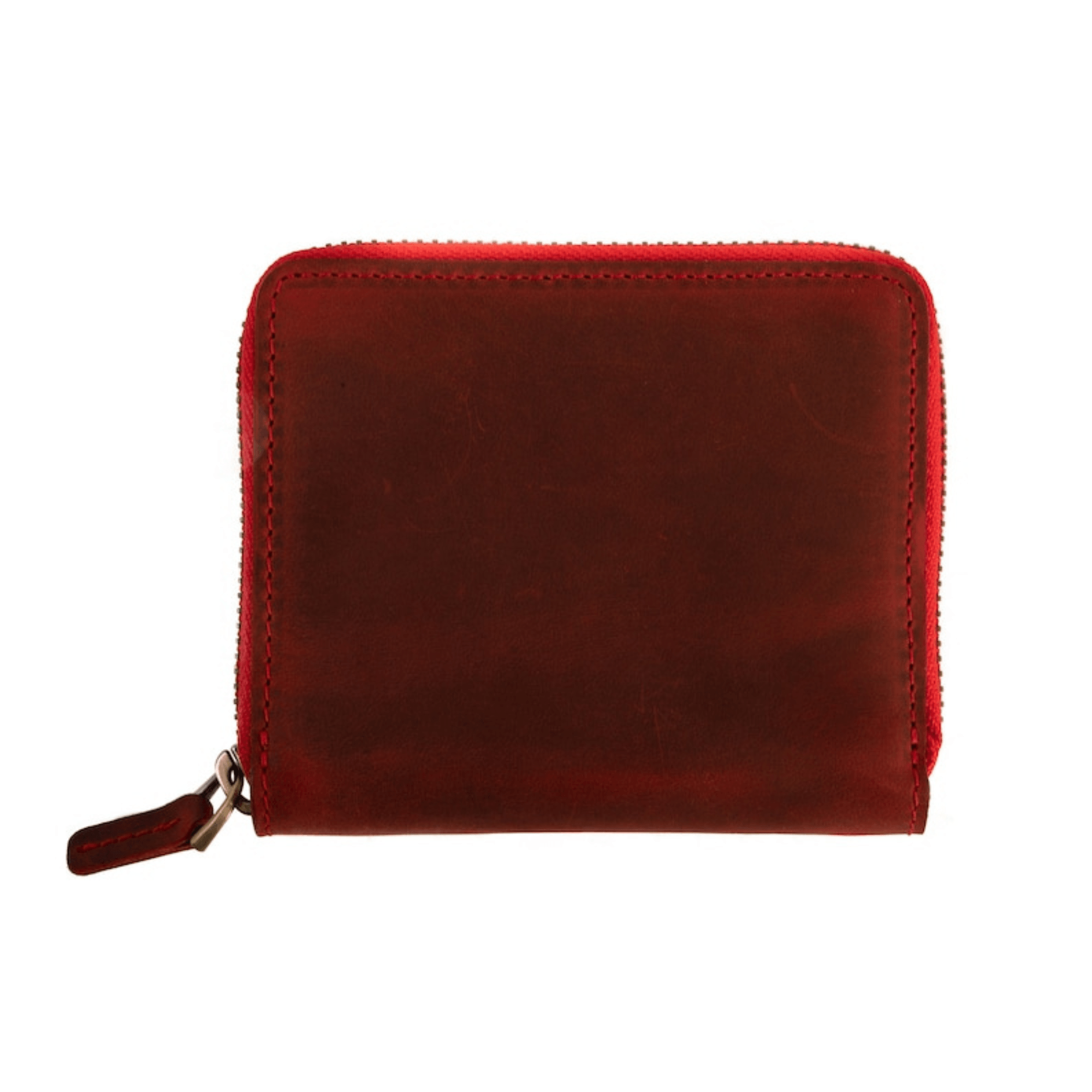 Handmade leather zipper wallet - Leather Shop Factory