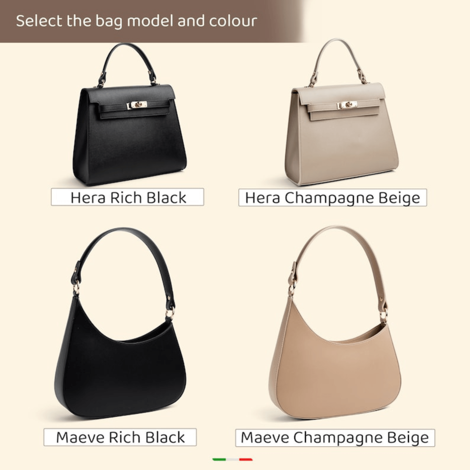 Luxury Genuine Saffiano Leather Bag for Woman - Leather Shop Factory