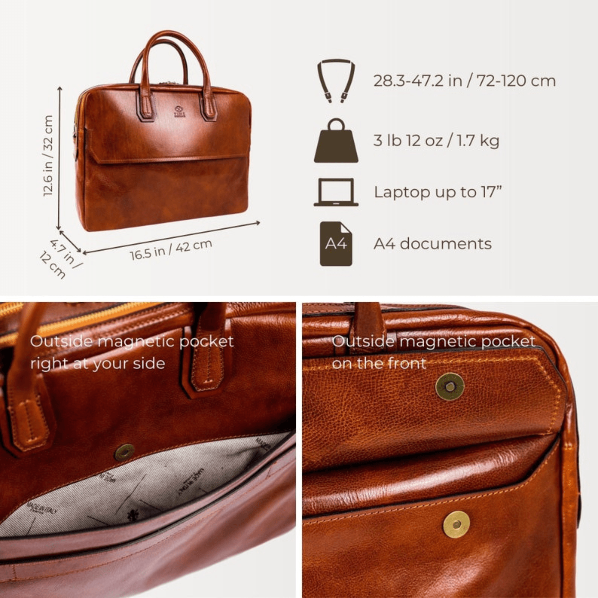 Indian Grandeur Travel Briefcase - Leather Shop Factory