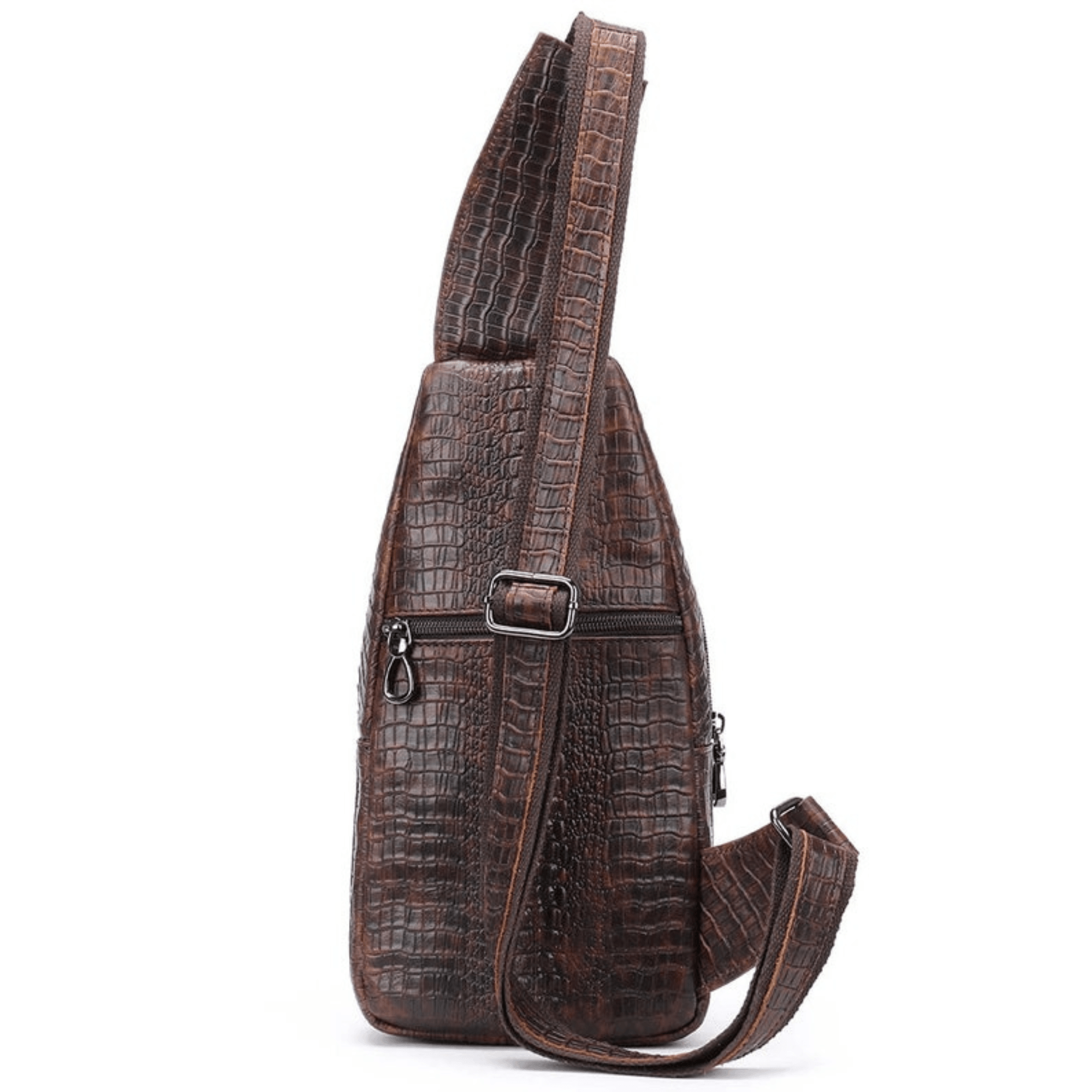 Genuine Leather Sling Bag Anti-Thief Crossbody - Leather Shop Factory