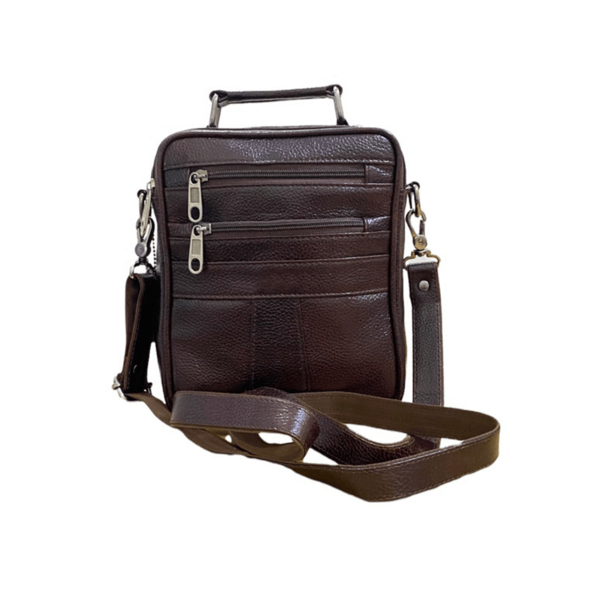 Handmade Genuine Leather Cross Body Sling Bag - Leather Shop Factory