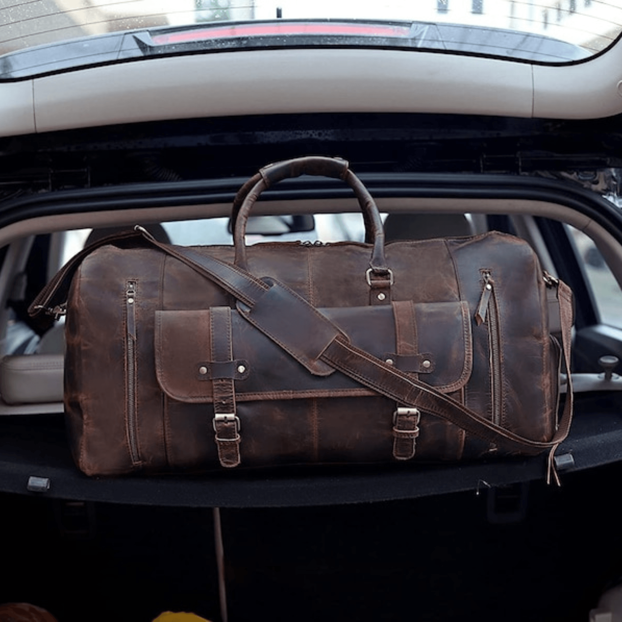 Indian Artisanal Voyager Duffel - Leather Shop Factory