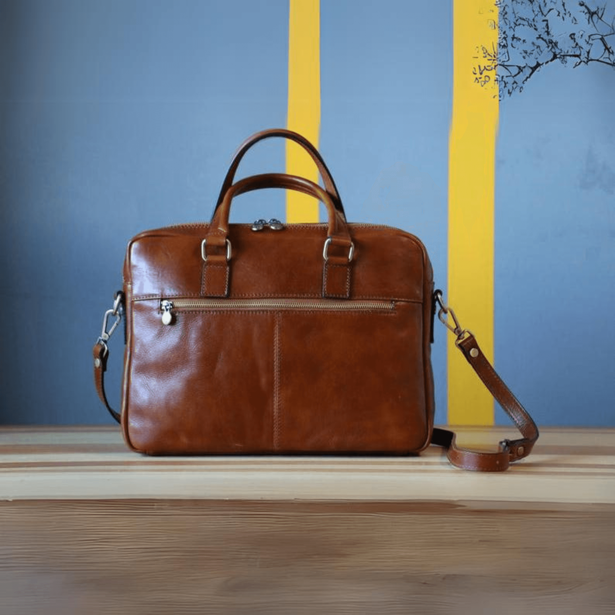 Classic Artisan Laptop Bag - Leather Shop Factory