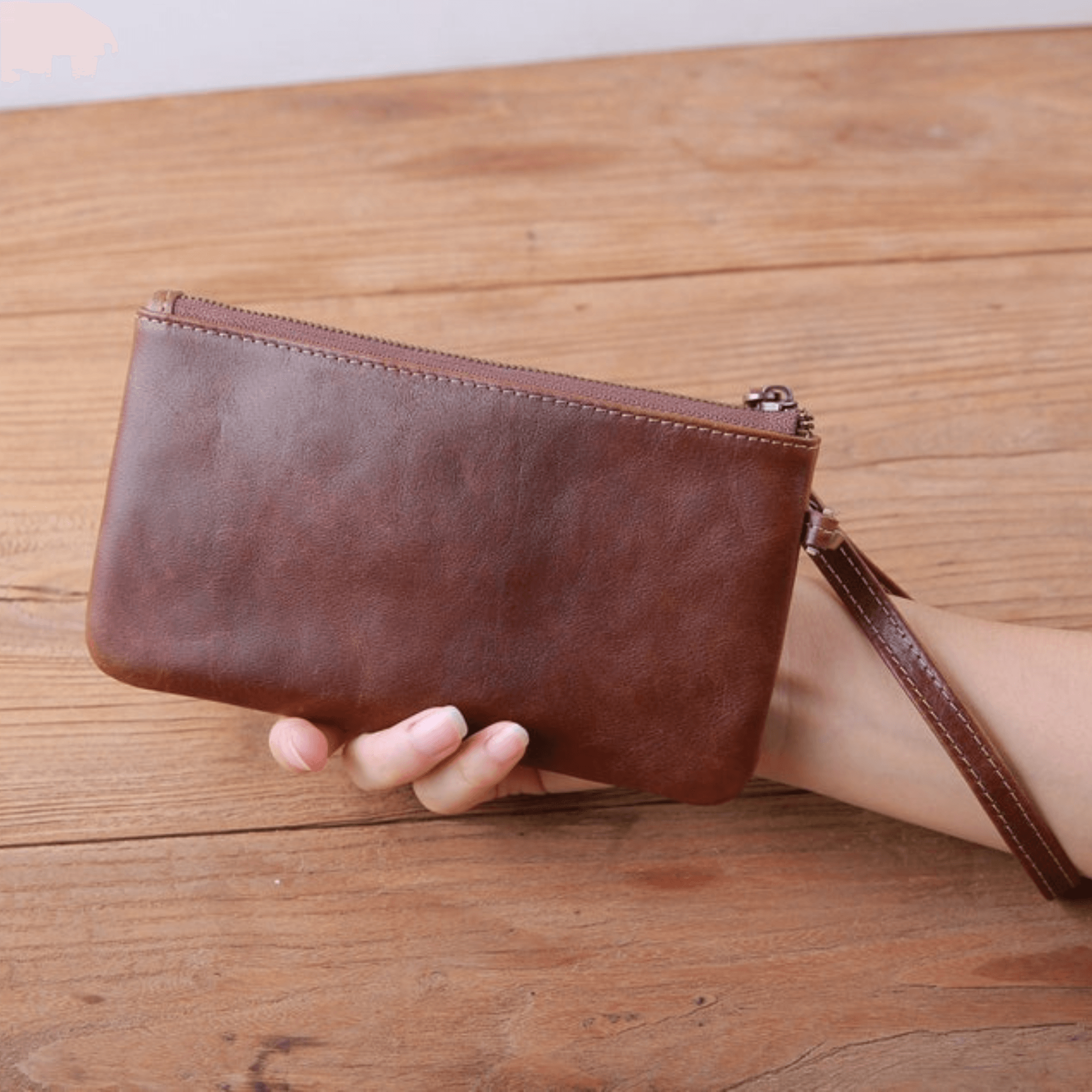 Urban Explorer Leather Clutch - Leather Shop Factory
