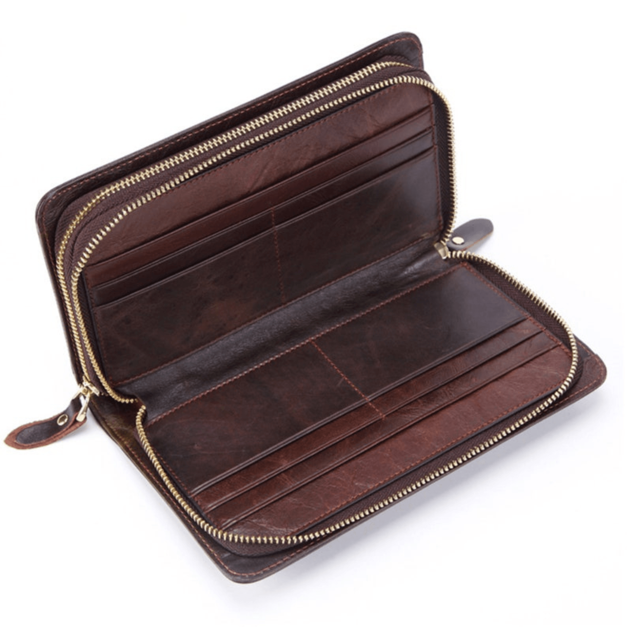 Premium Leather Men's Clutch - Sophisticated Organization for the Modern Gentleman - Leather Shop Factory
