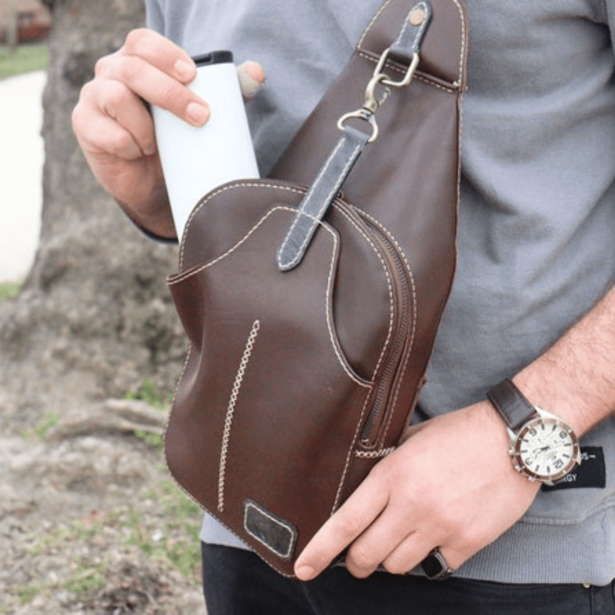 PDF Pattern leather Sling Bag-Sling bag leather pattern - Leather Shop Factory