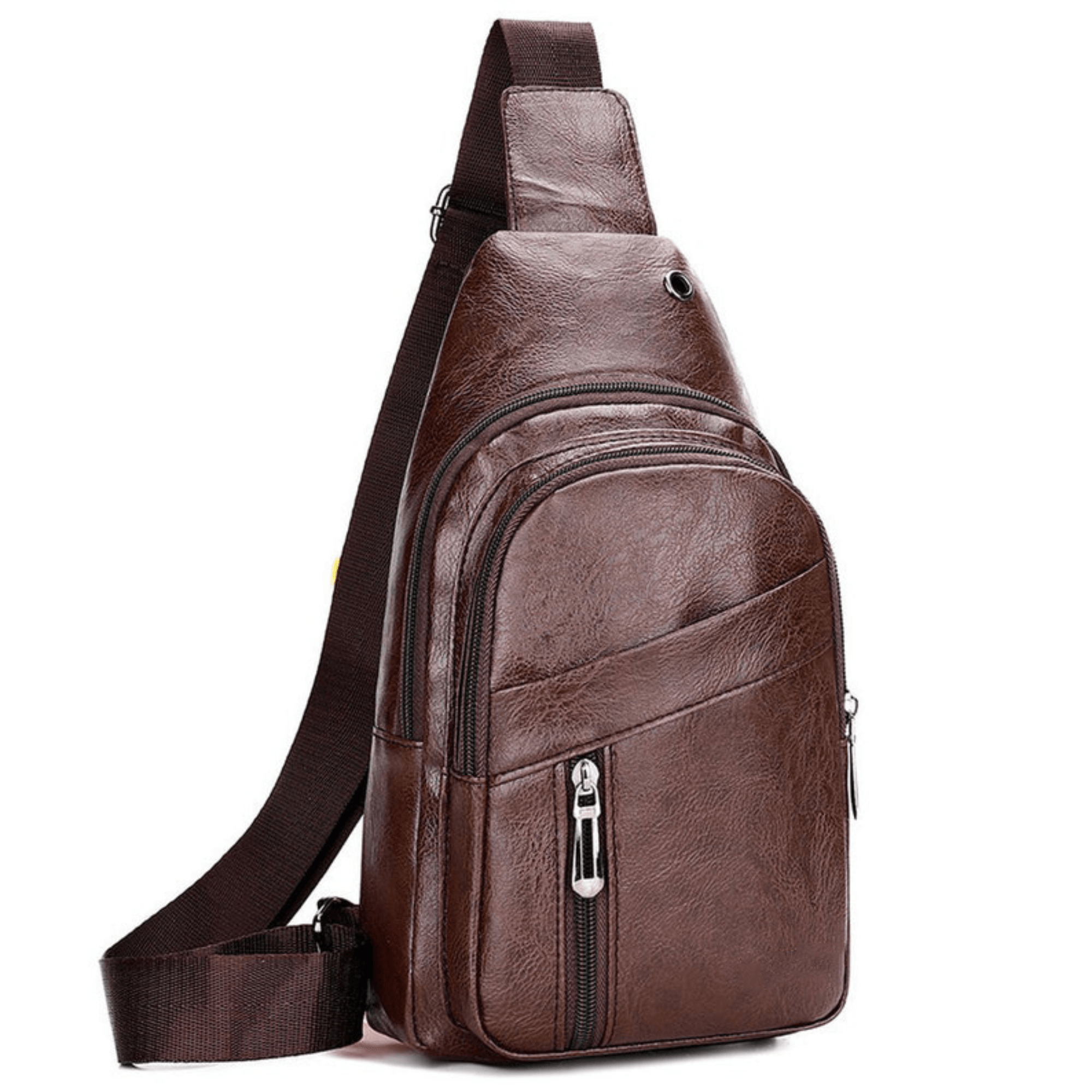 Leather Sling Bag for Men - Leather Shop Factory