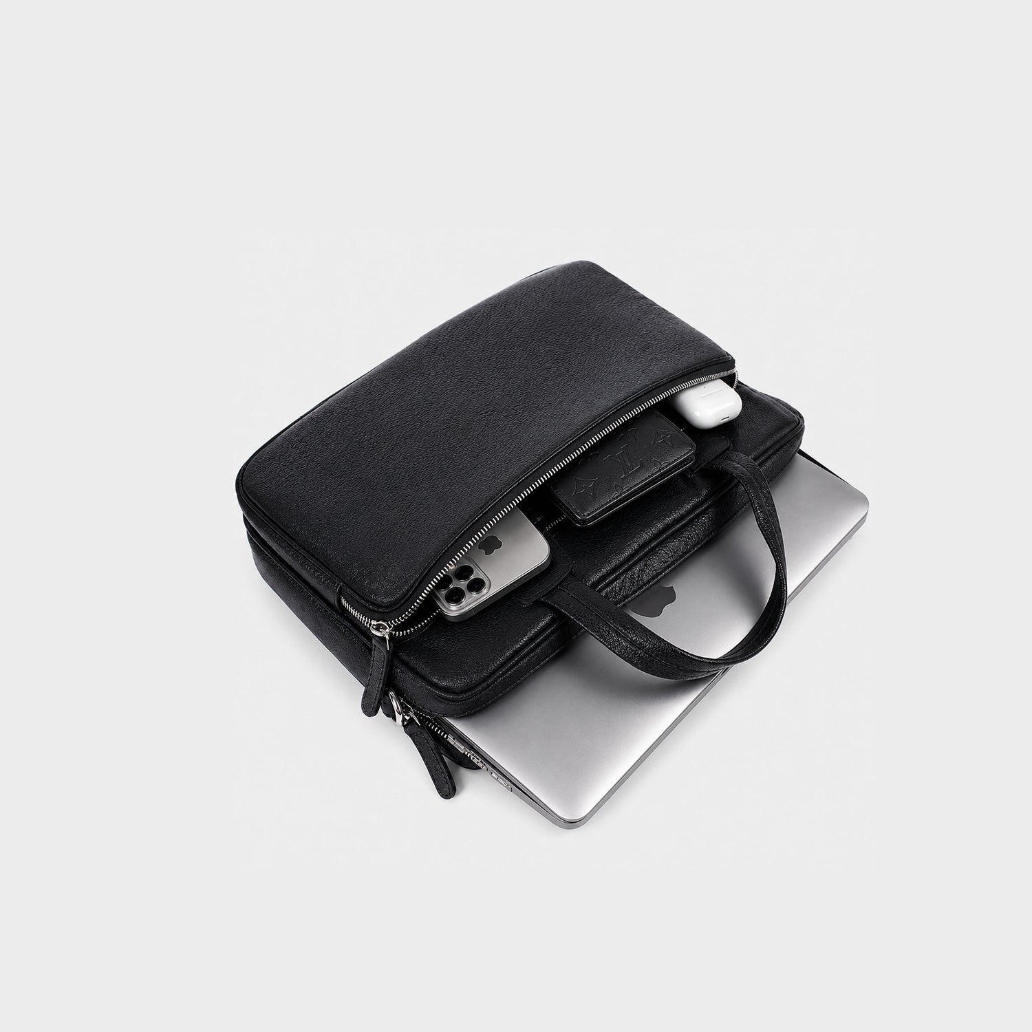 CADEN LAPTOP BAG — BLACK
