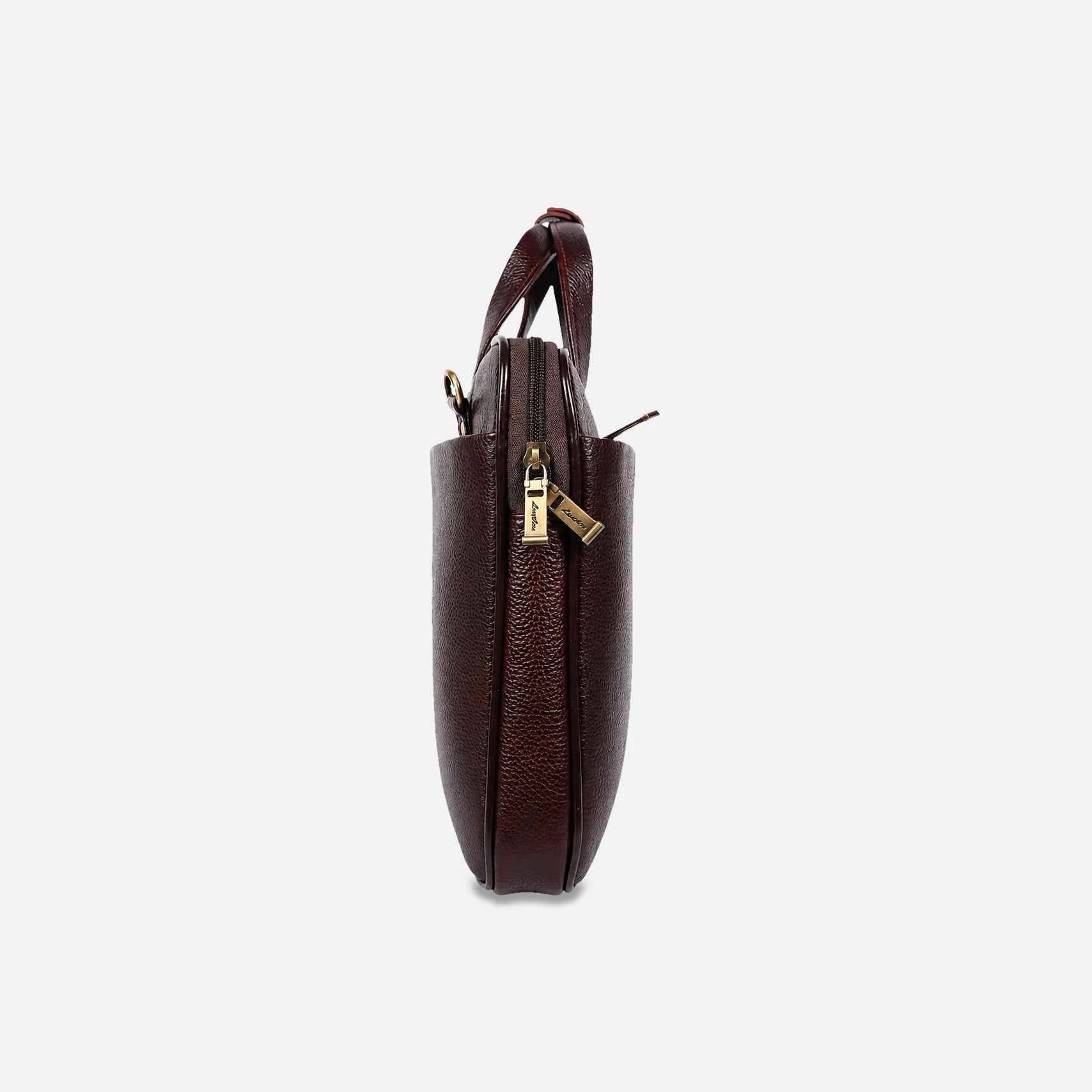 CORVUS LAPTOP BAG — BROWN