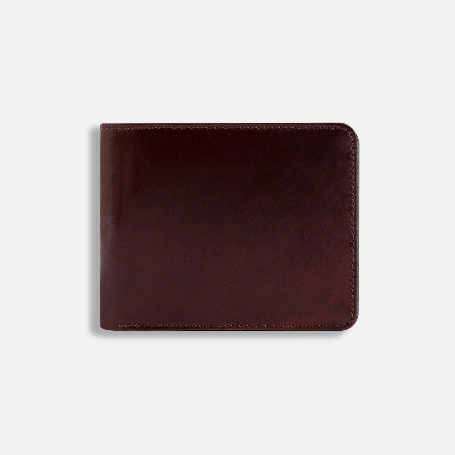DREY WALLET — DARK BROWN / FOREST GREEN