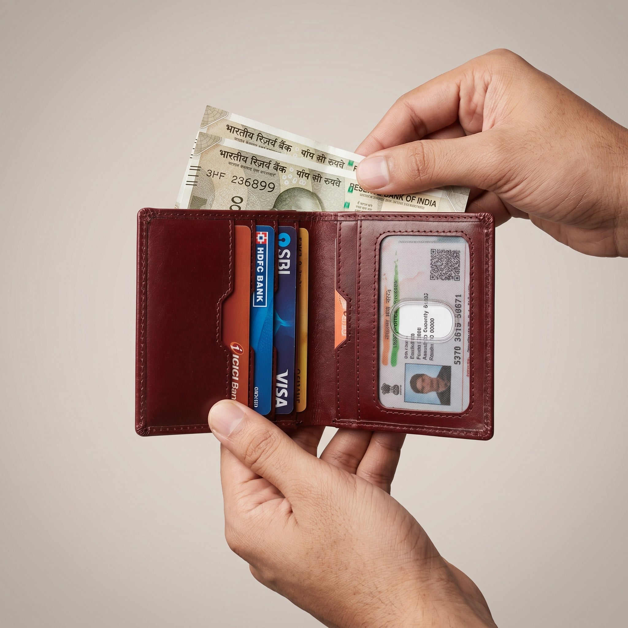 FENN WALLET — MAROON